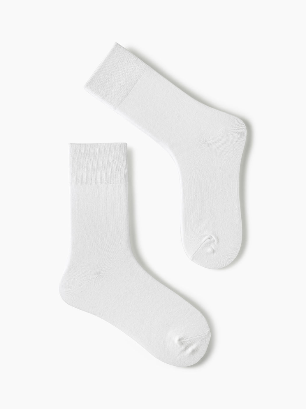 5 PAIRS SOLID CREW SOCKS