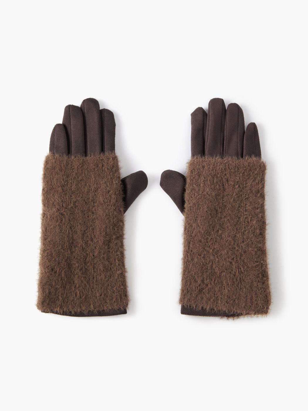 FUZZY SUEDE GLOVES