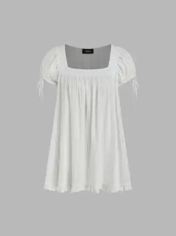 Cider Denim Mid Rise Solid Roll Hem Straight Leg Jeans