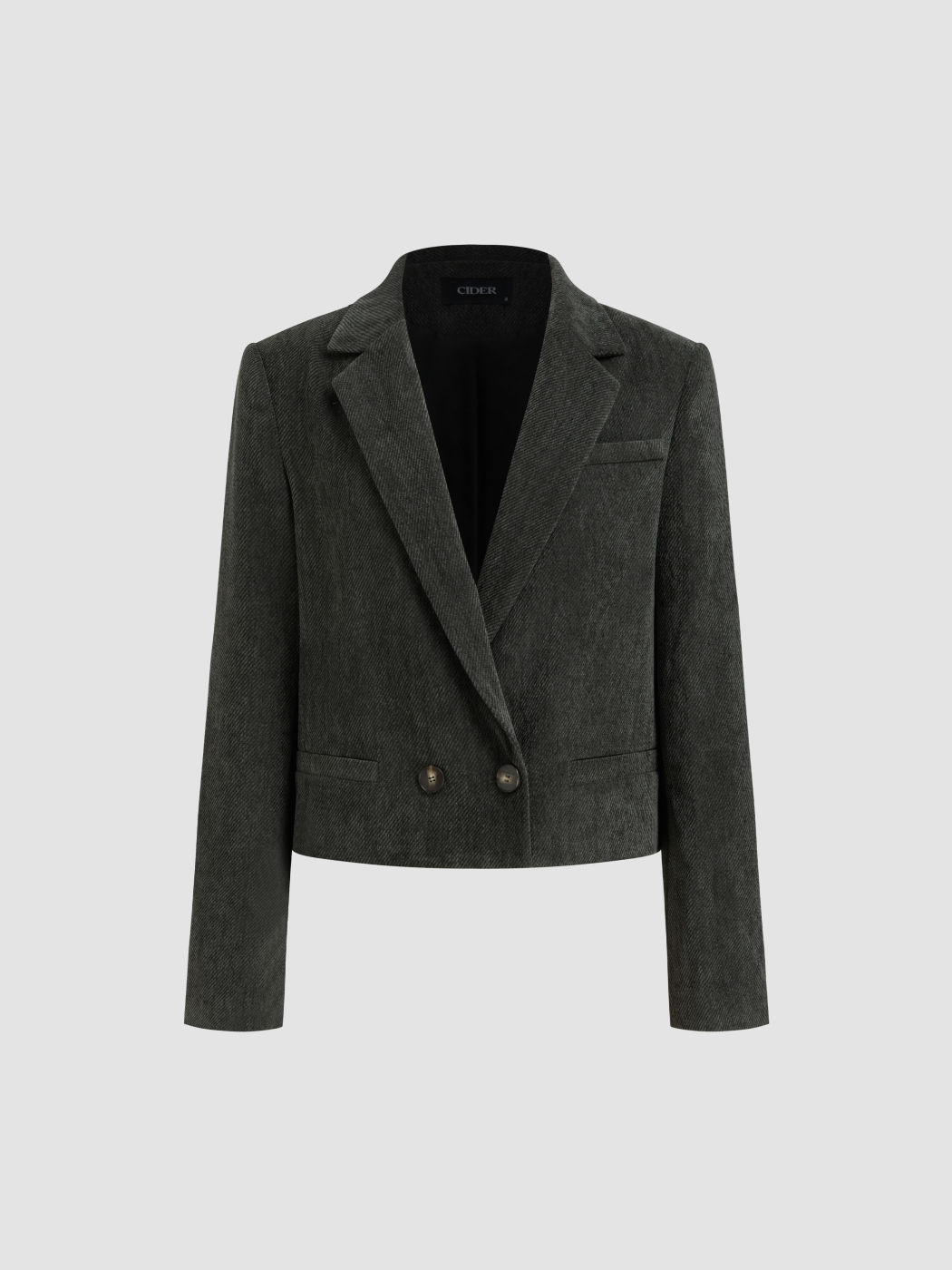Corduroy Collar Oversized Blazer