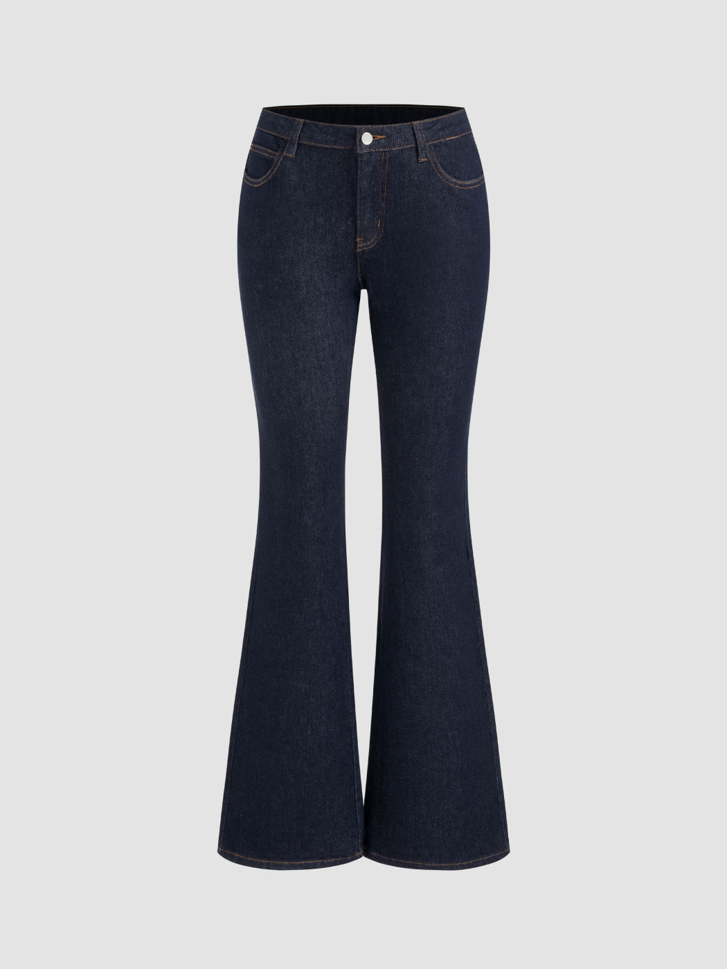 High Stretch Cider Denim Low Rise Flared Jeans