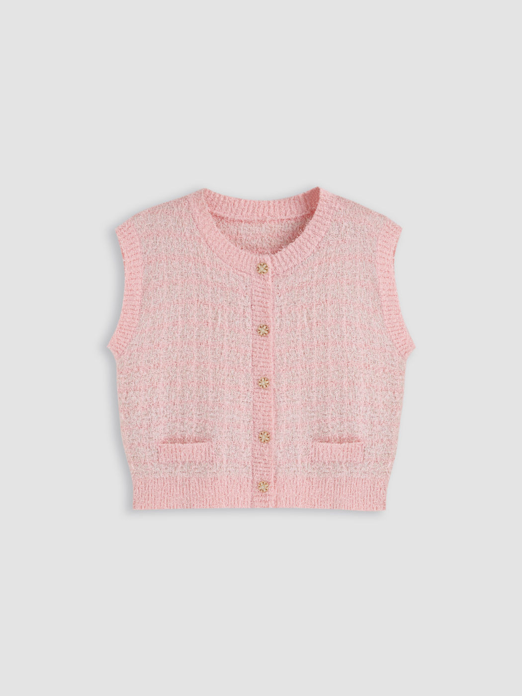 Gilet a maglia con scollo rotondo e taglio oversize Curve & Plus