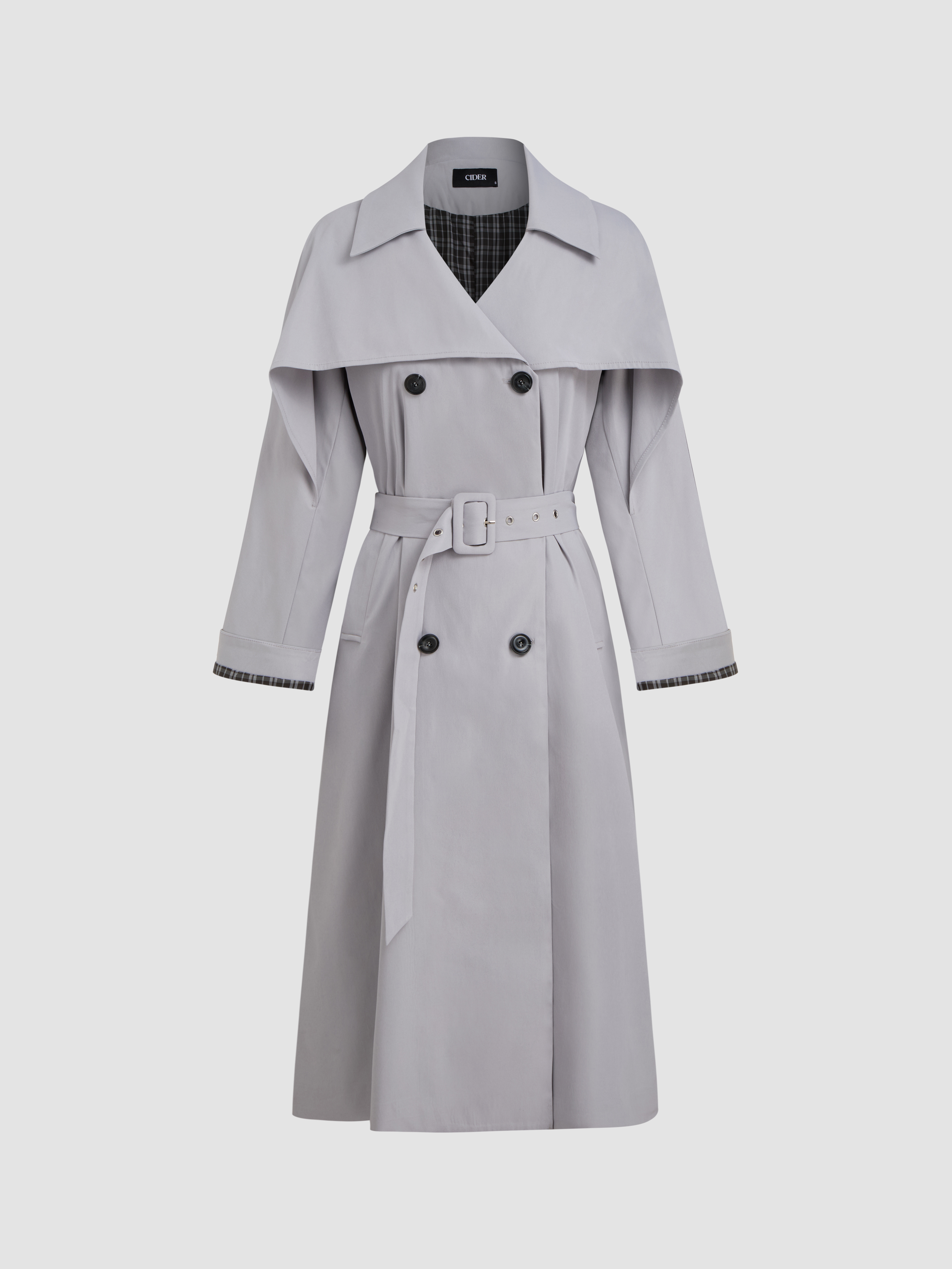 美品✨ENFOLD　SOUTIEN-COLLAR TRENCH COAT Sandro Trench Coat with Rhinestone Collar | Saks Fifth Avenue
