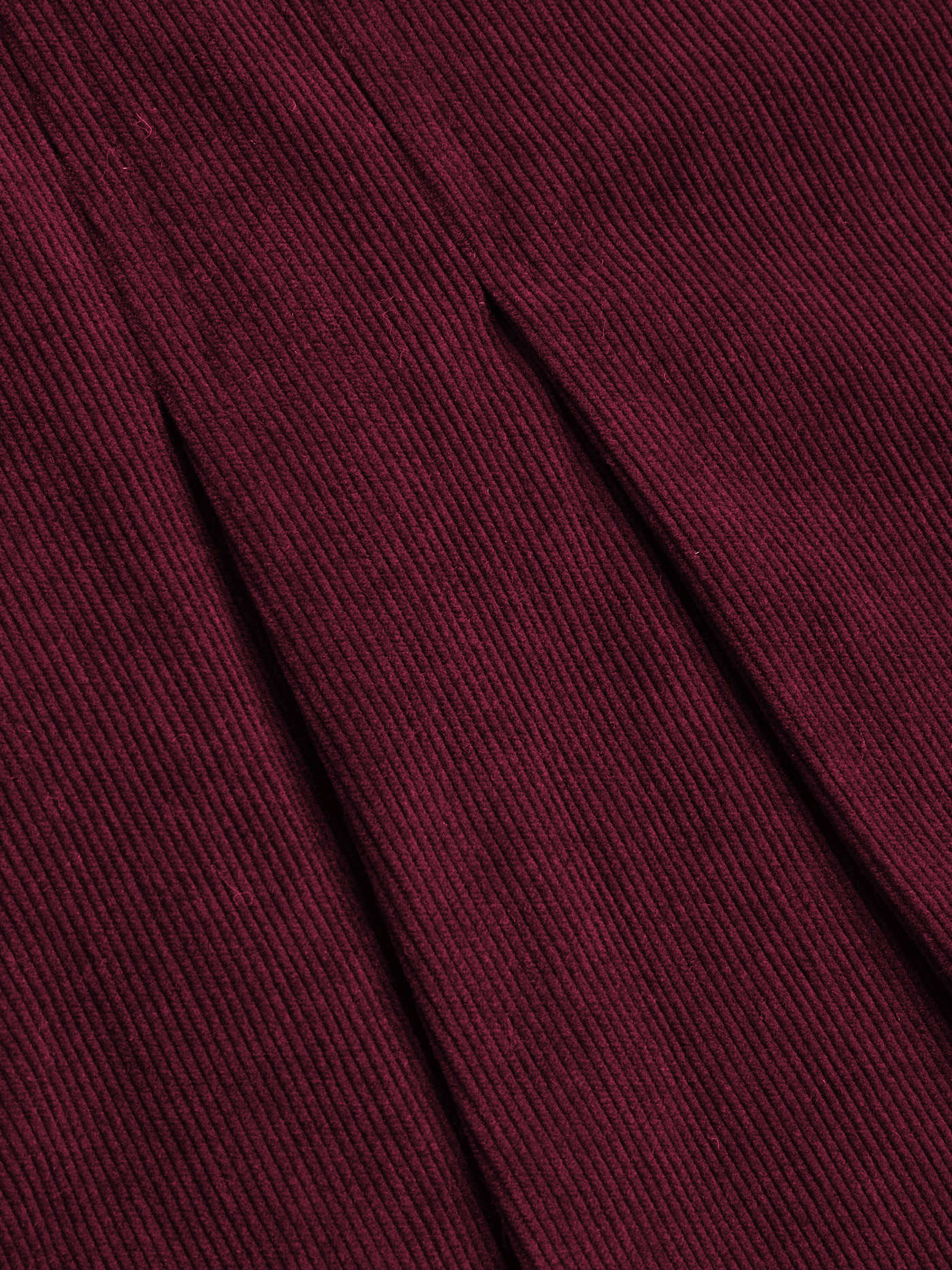 Corduroy Mid Rise Solid Pleated Mini Skirt