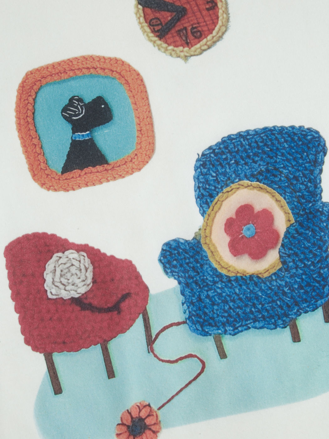 Cotton-blend Graphic Oversized Long Sleeve Tee