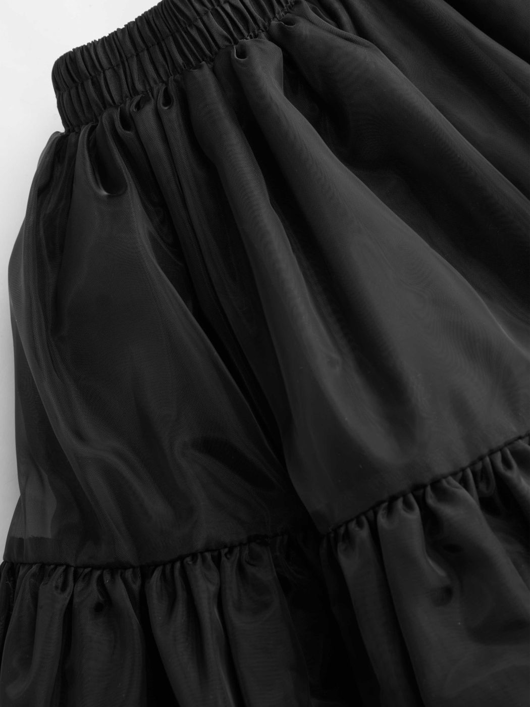 Voluminous Mid Rise Tiered Mini Petticoat Skirt