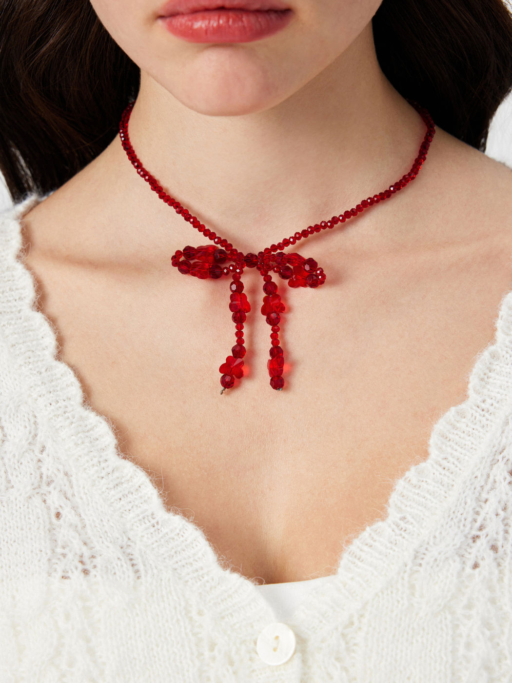 BOWKNOT BEADED NECKLACE