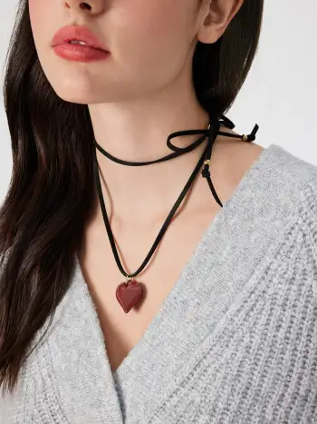 Knit V-neck Striped Tie Front Cardigan