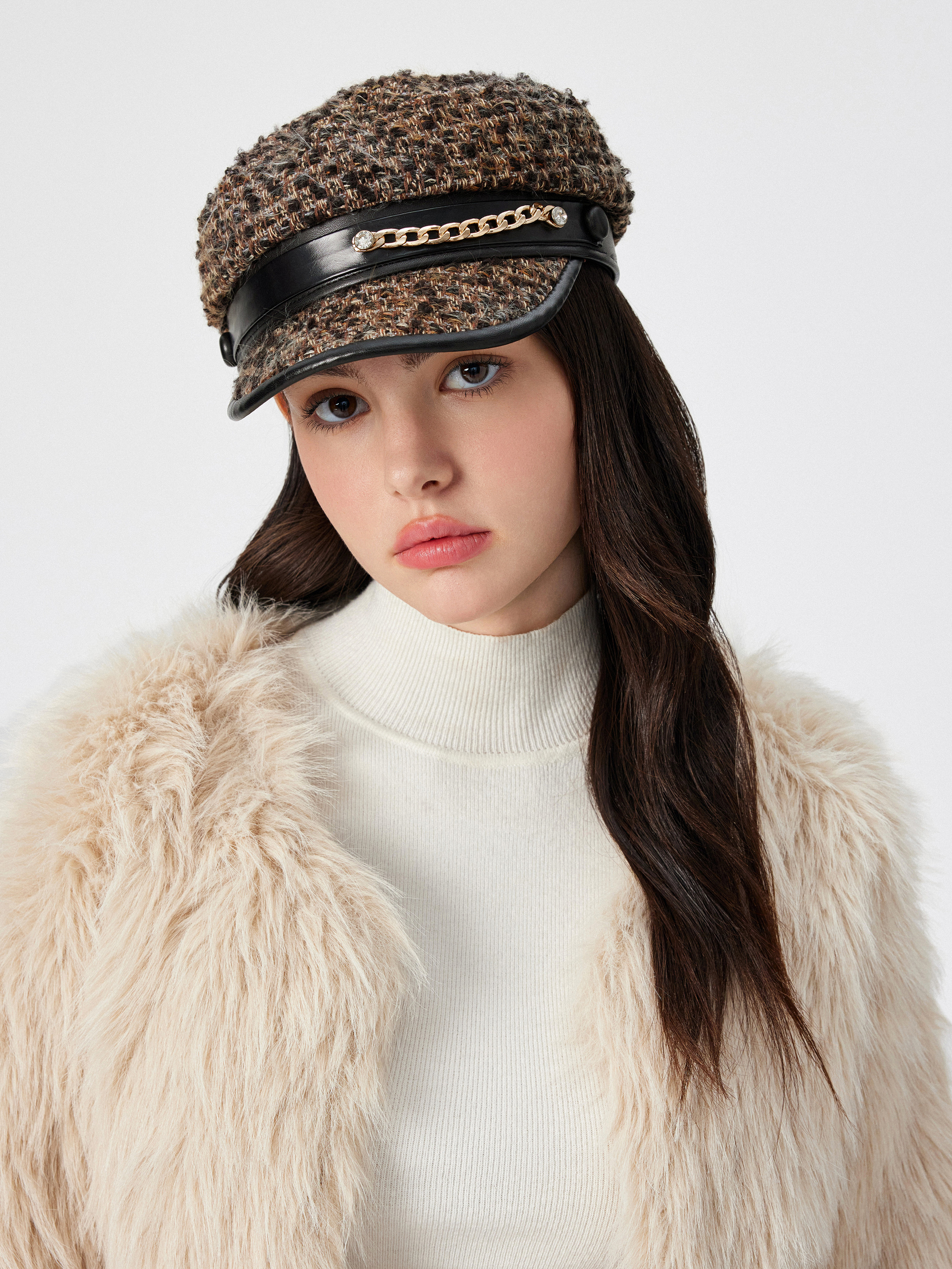 [New Era]★MIX TWEED BERET Amazon.com: Men's Tweed Newsboy Hat Gatsby Beret with Brim