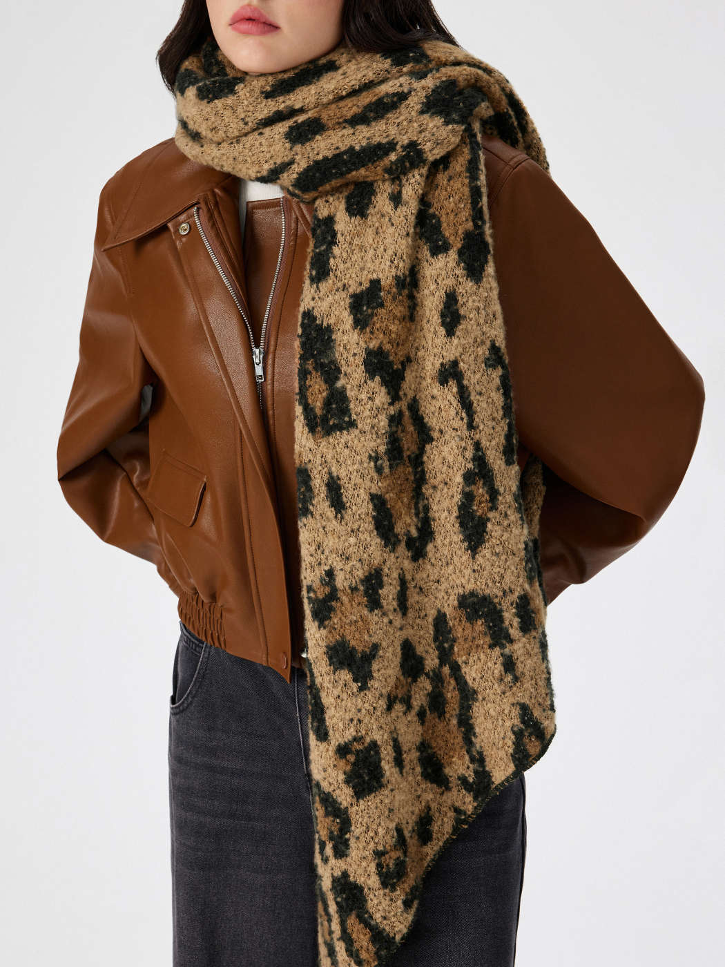 Otoño Invierno Abrigo Leopardo Mujer Stradivarius Abrigos Mujer