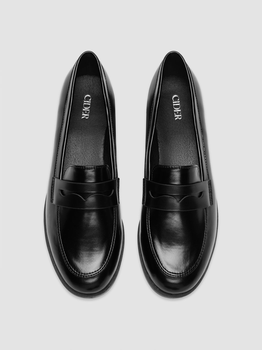 CLASSIC FAUX LEATHER LOAFERS