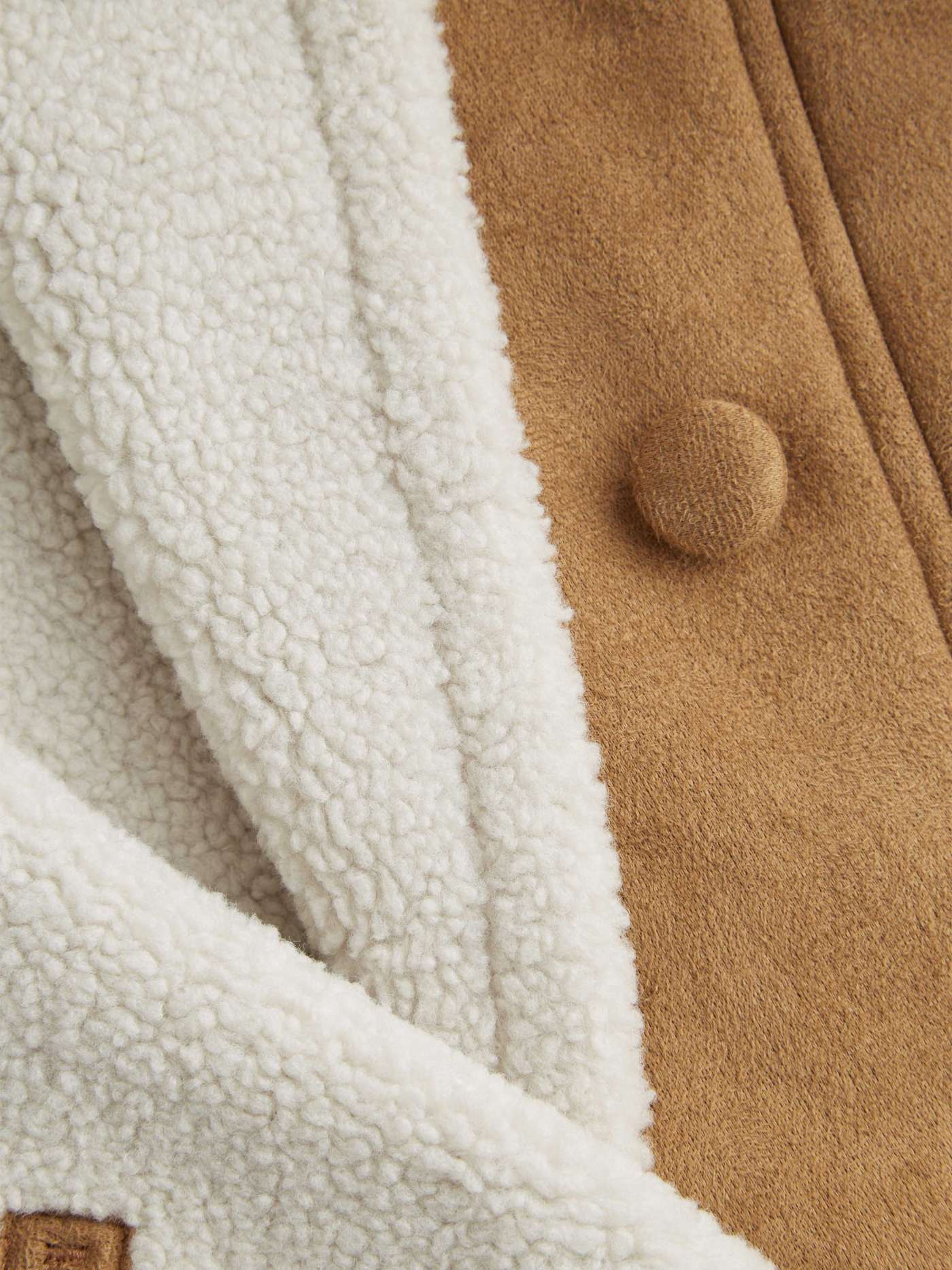 Oversized Faux Shearling Borg Jacket