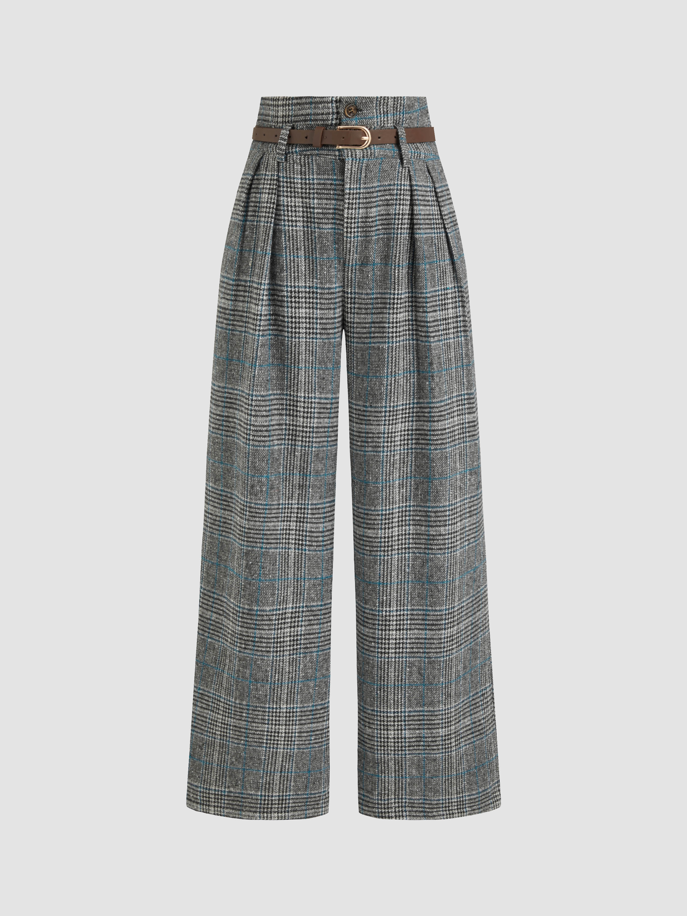 パンツ MEDI HOUNDSTOOTH STRAIGHT PANTS Alexander McQueen Checkered Houndstooth Trousers