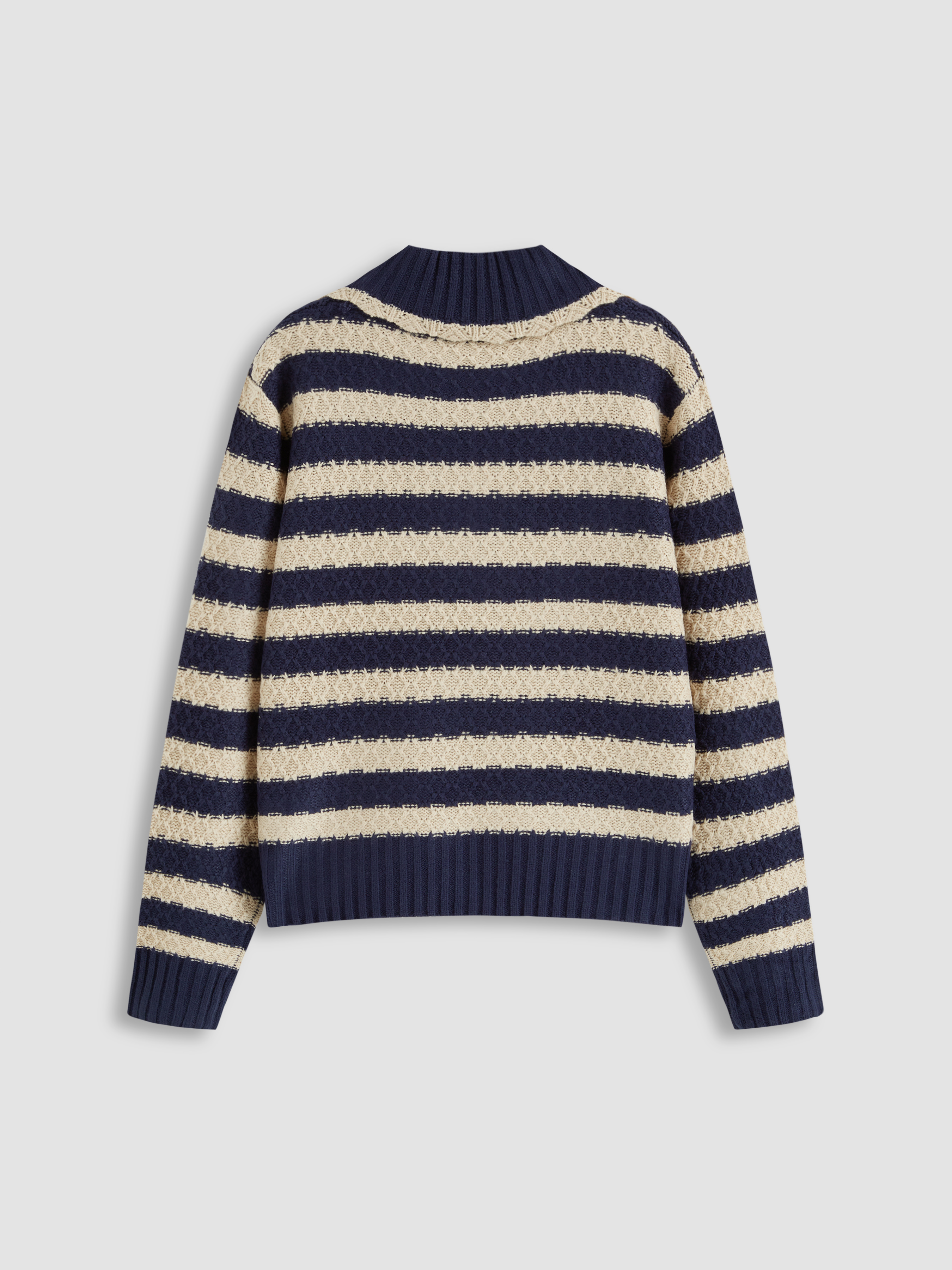 【KOOLOSET】Crust Stripe Collar Knit 3131FFFE-5B2A-4DCB-9D29-