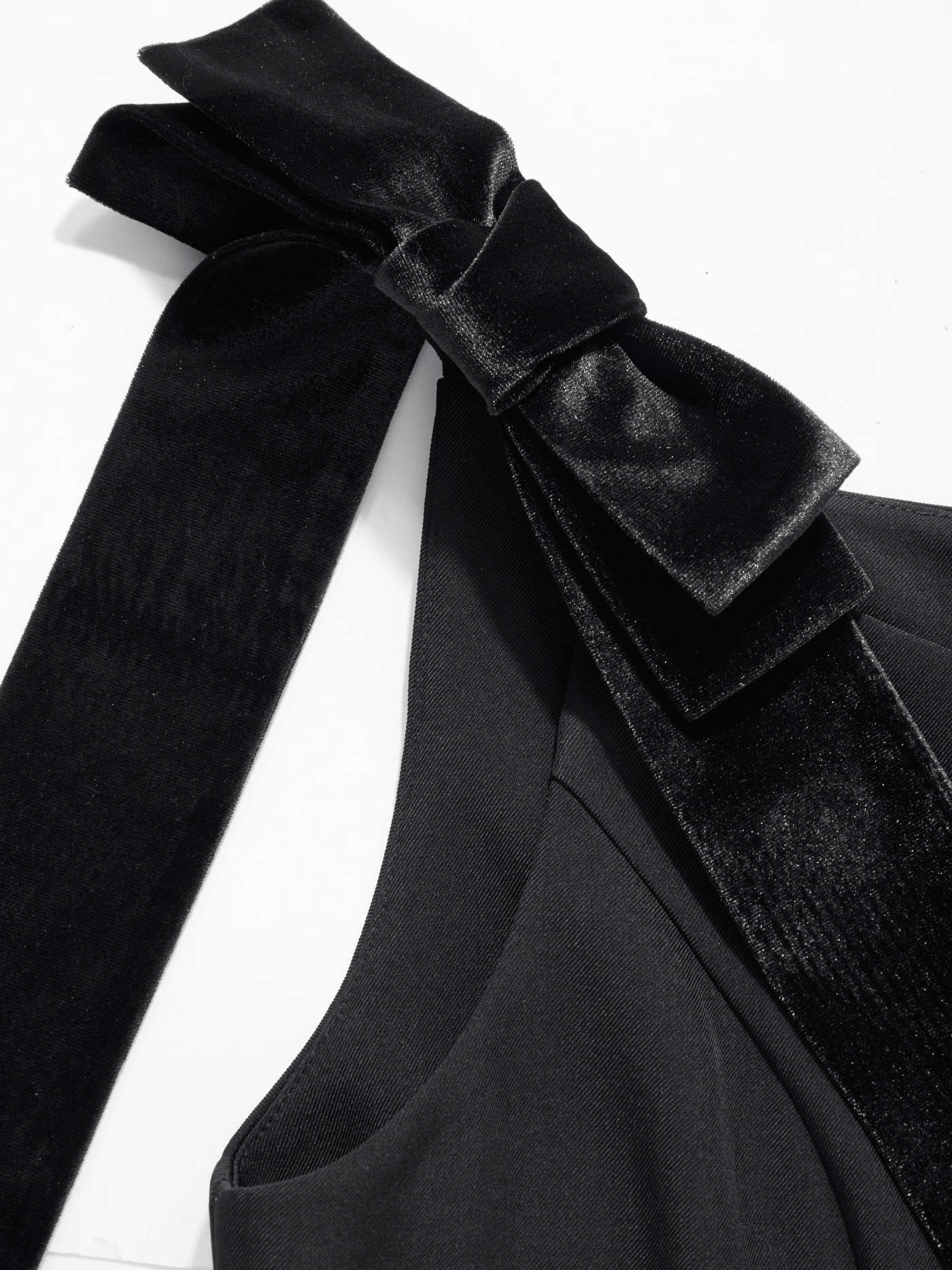 Woven U-neckline Bowknot Mini Dress For Party/Clubbing