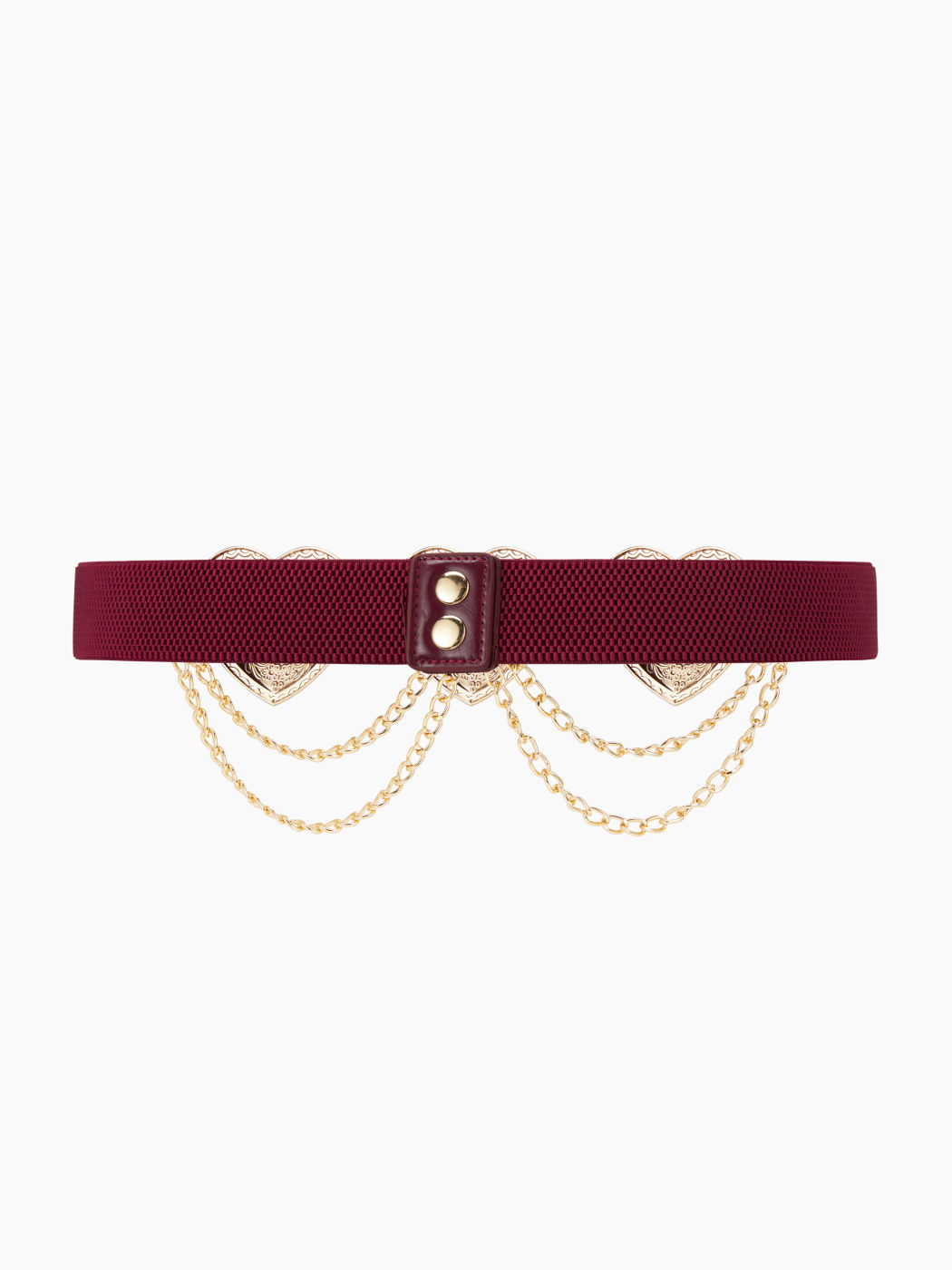 VINTAGE ENGRAVED HEART & CHAIN CORSET BELT