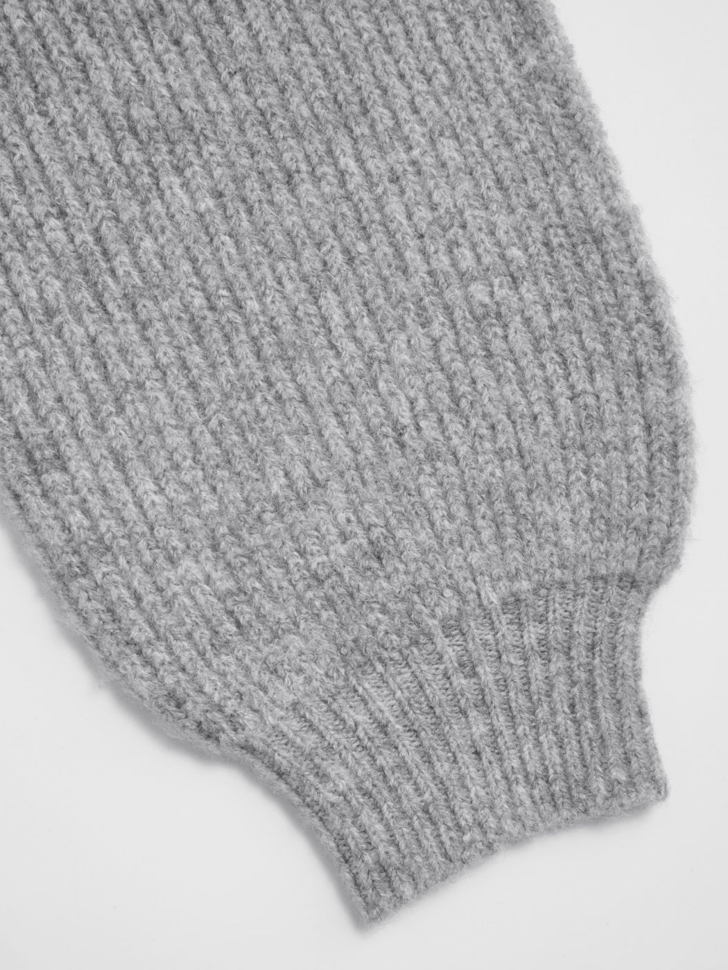 Knit V-neck Zip Through Oversized Cardigan