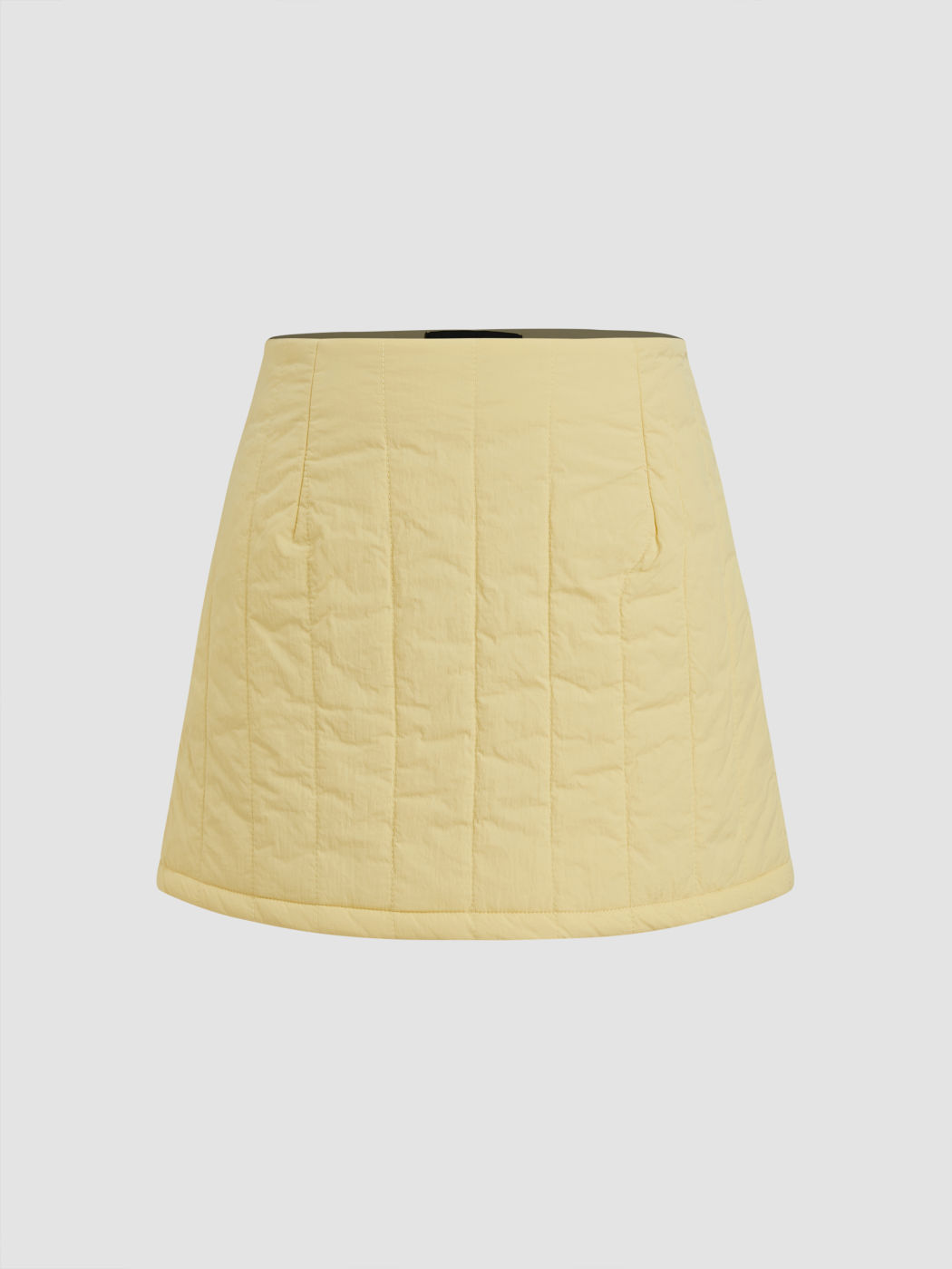 Mid Rise Pocket Quilted Mini Skirt