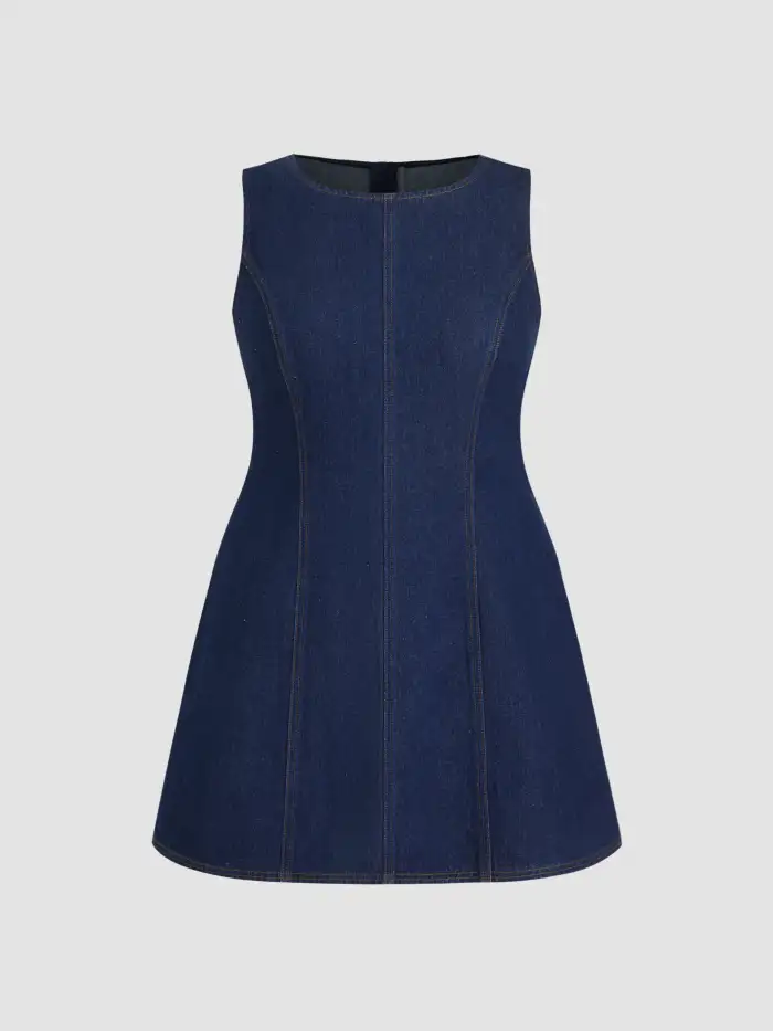 Knit Fabric Cotton Mid Rise Split Mini Skirt Curve & Plus For Daily Casual