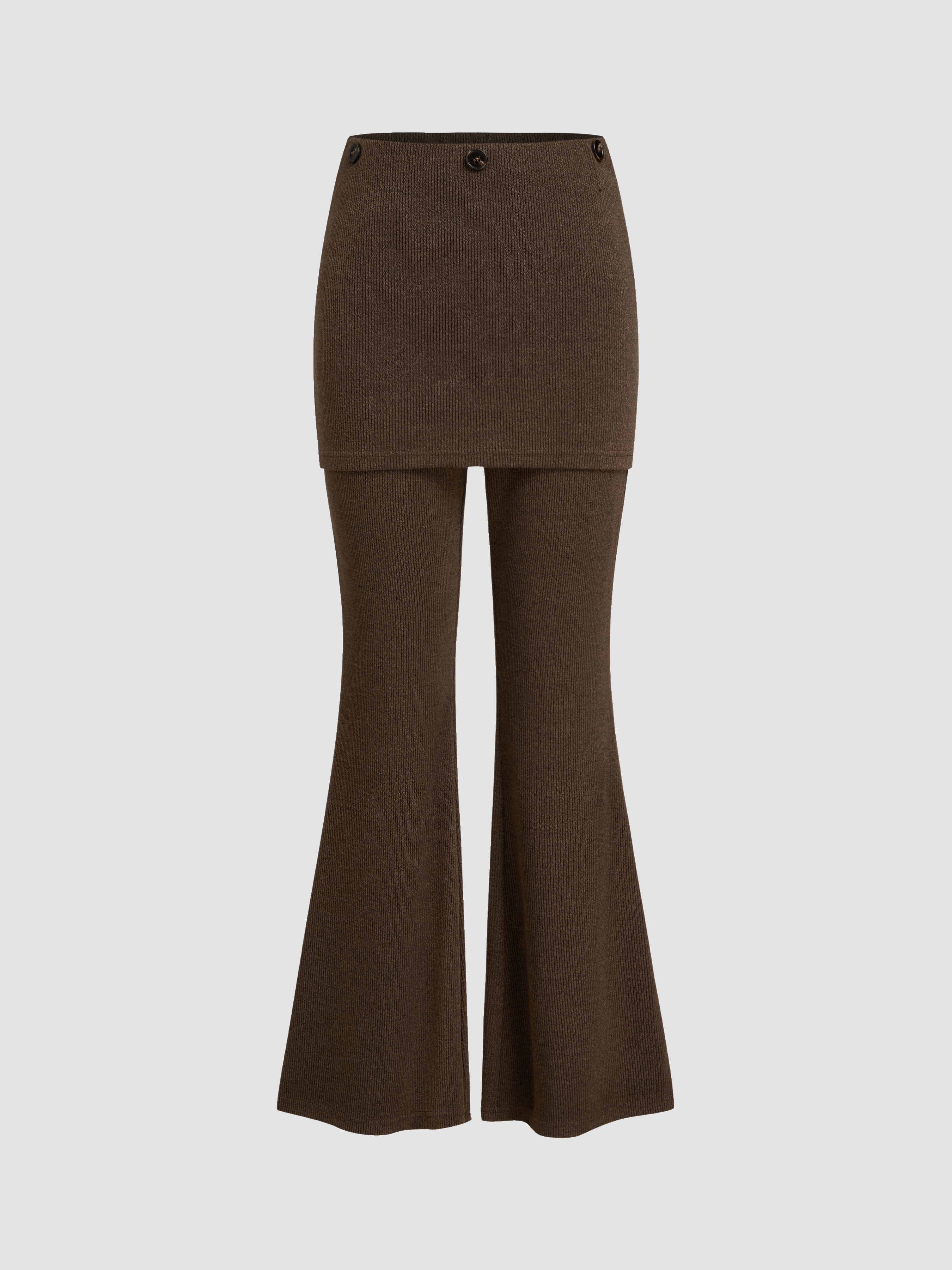 Halloween Jersey Jersey High Waist Knotted Ruched Flared