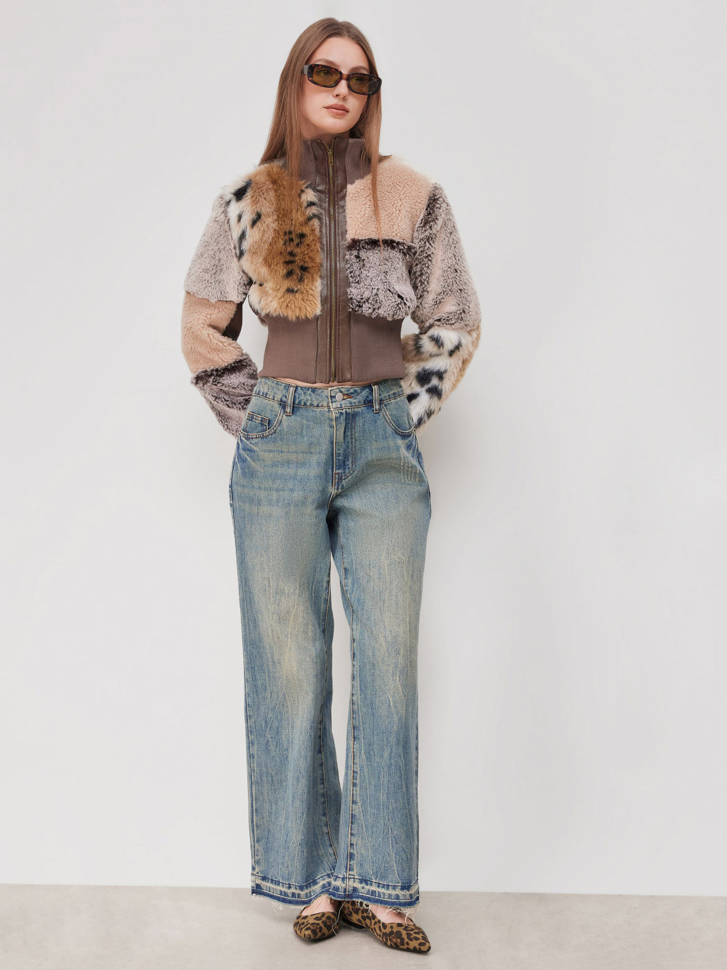 Leopard Print Spitz Flats