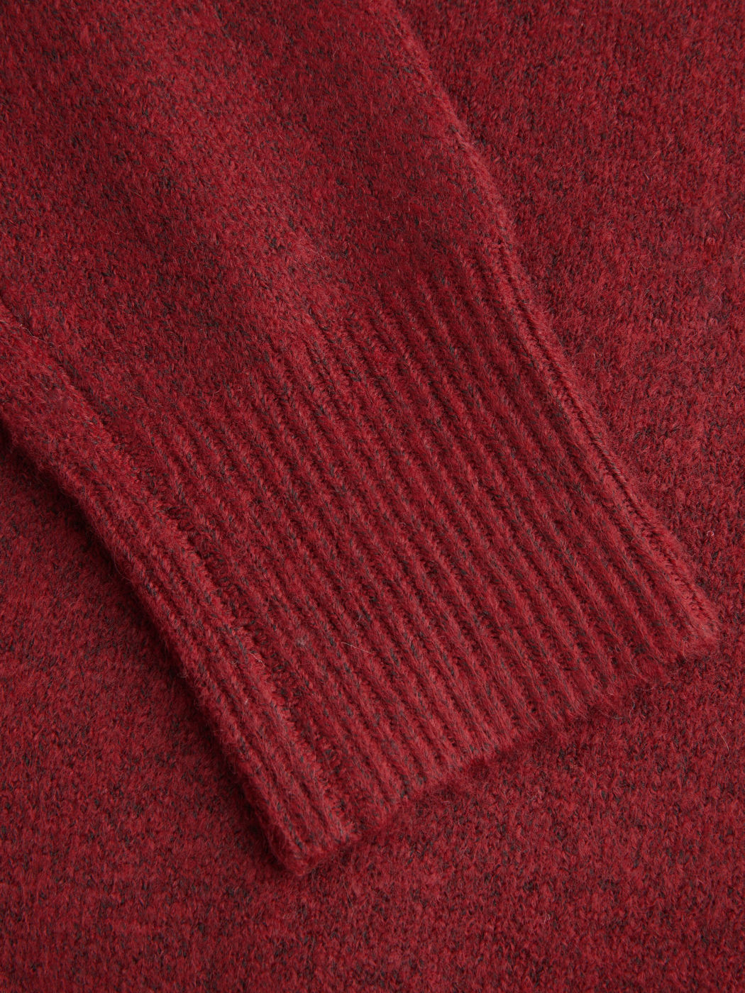Knit High Neck Solid Long Sleeve Top