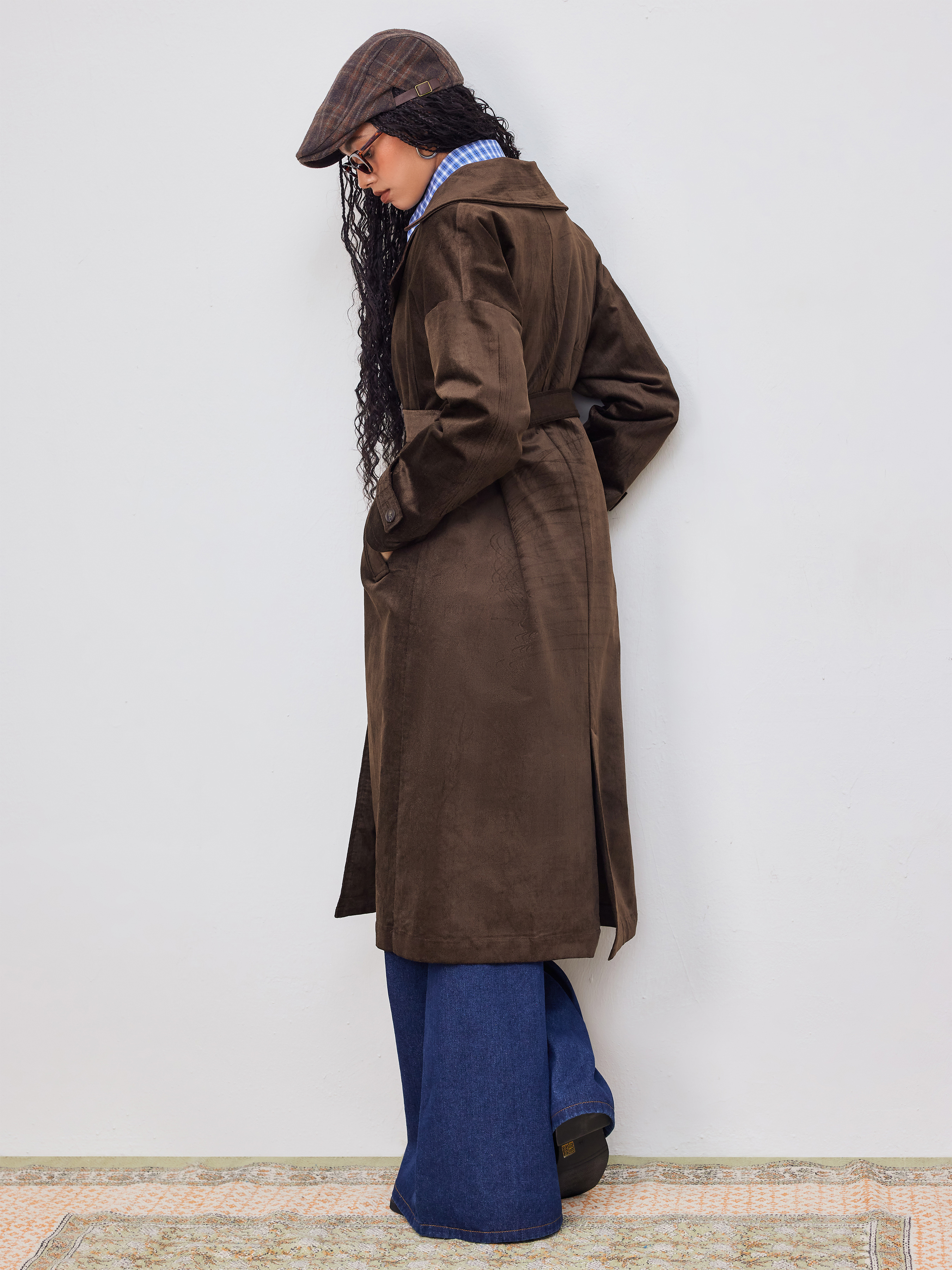 【美品】UN3D. TUCK SHOULDER MIDDLE COAT 36 6285731_Khaki?wid=400&hei=400&