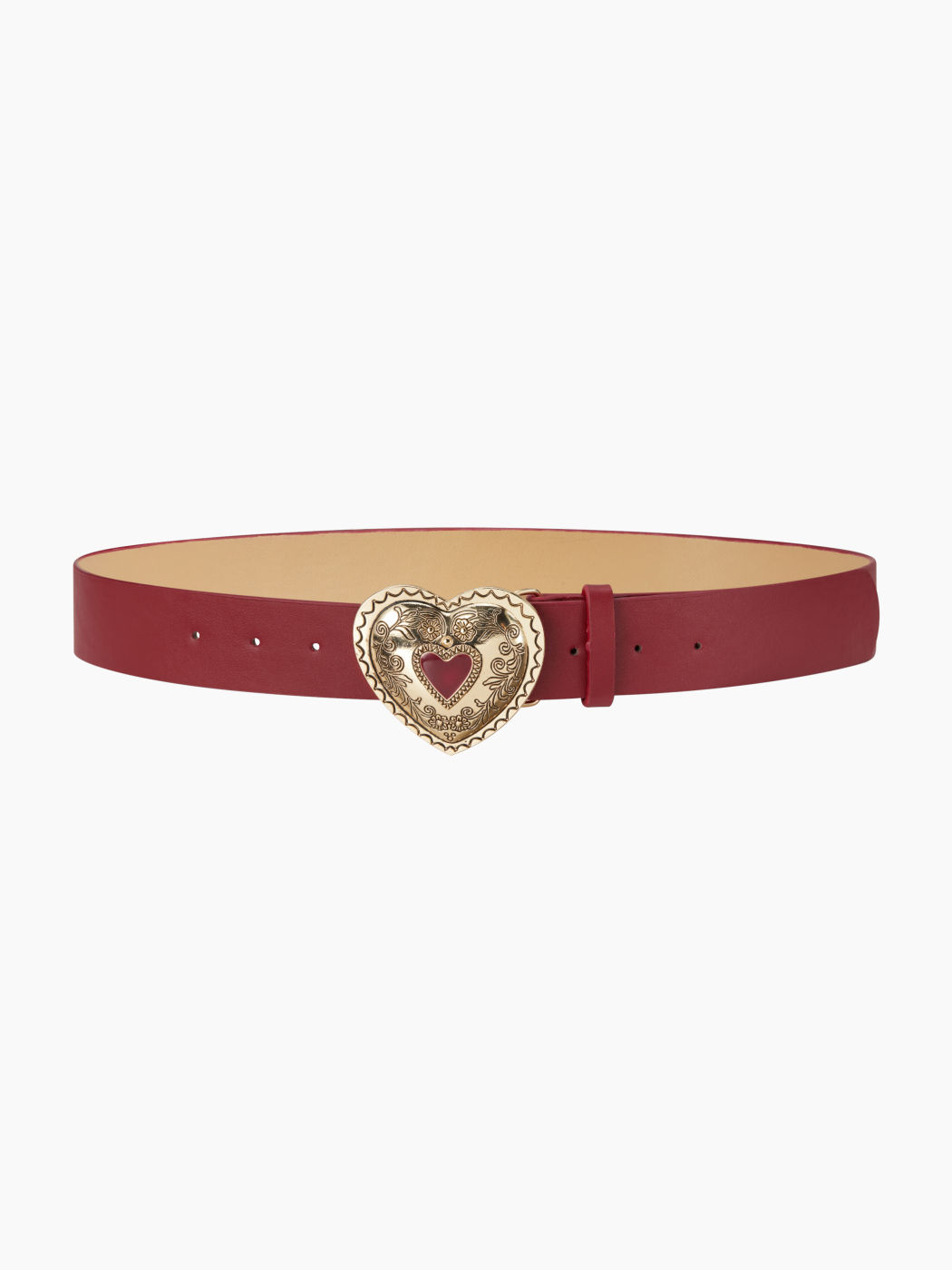 FLORAL HEART SHAPED BUCKLE BELT
