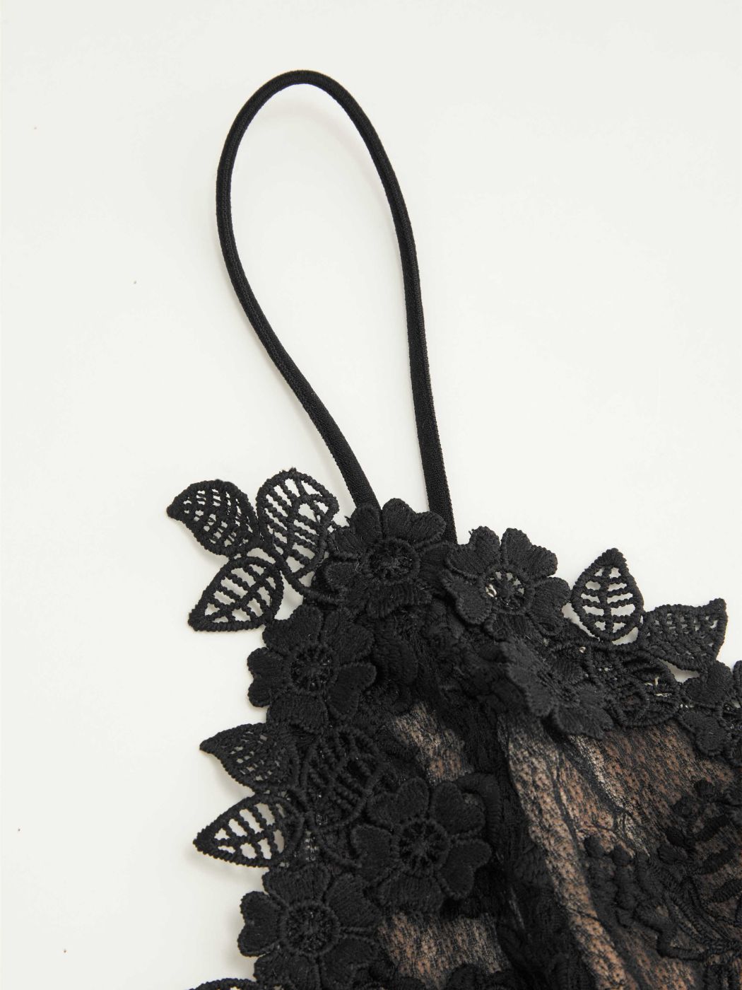 Velvet Sweetheart Lace Patched Bodysuit