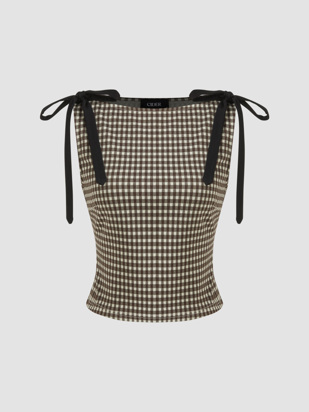 Jacquard-Bootsacken Gingham Schleifen-Tanktop
