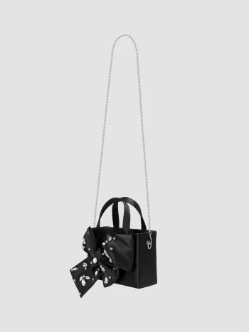 STRASS DECORAZIONE BOWKNOT RASO POCHETTE