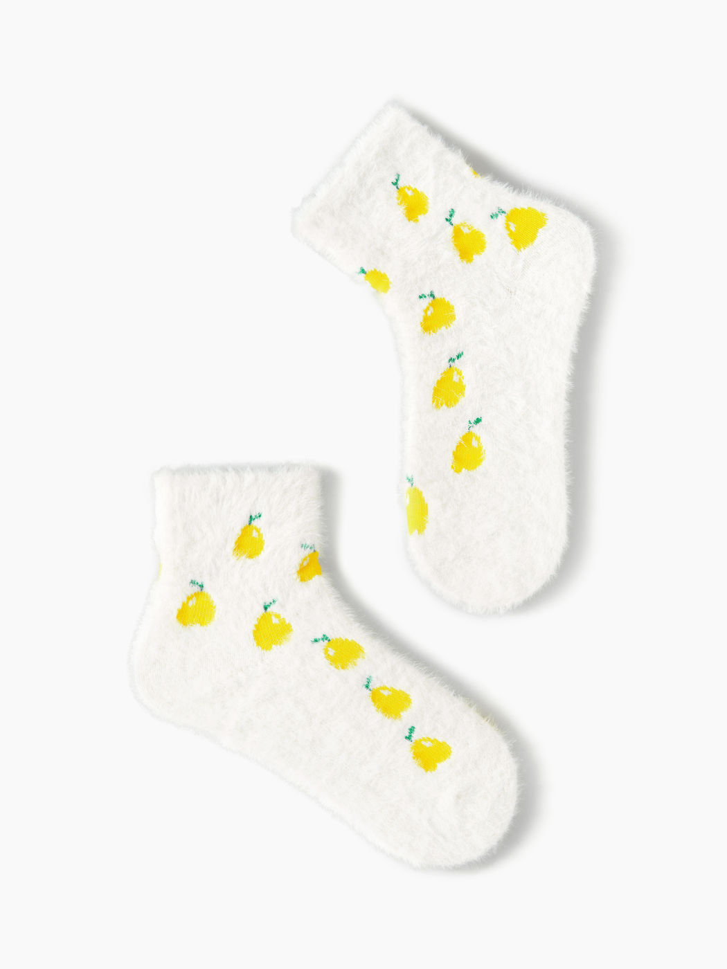3 PAIRS FRUITY FUZZY CREW SOCKS