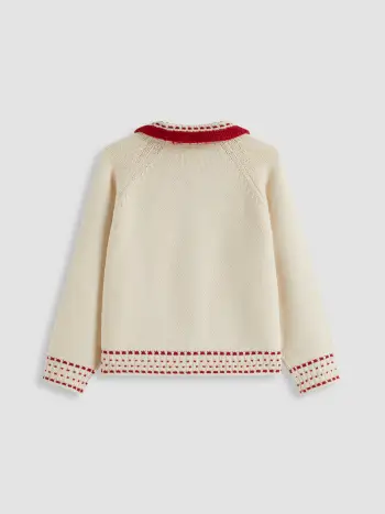 Knit Collar Cardigan Curve & Plus