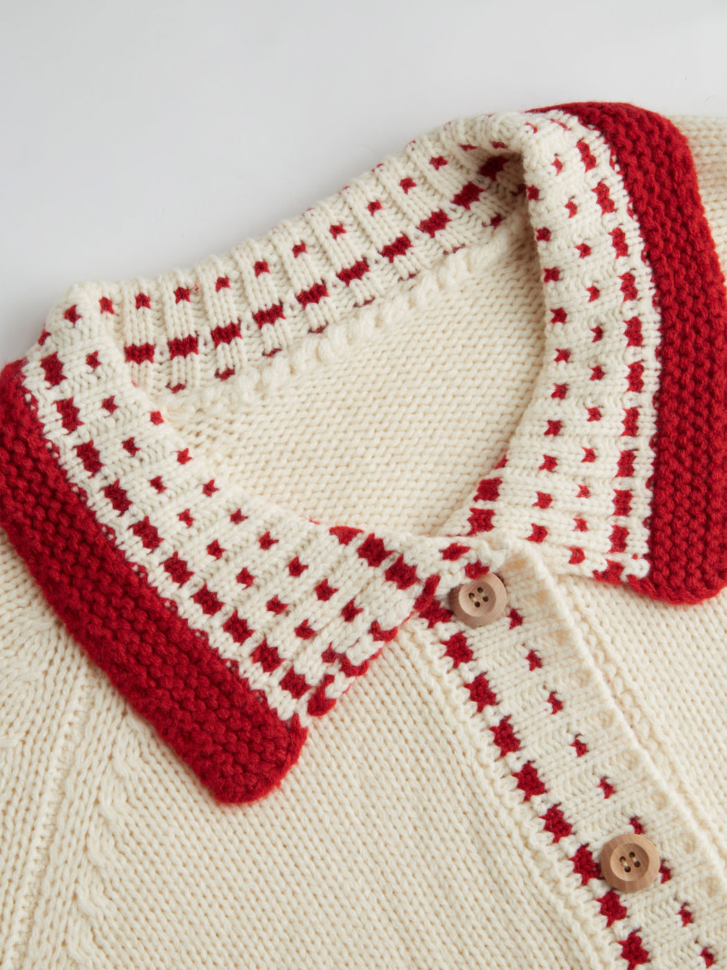 Strickkragen Cardigan Kurve & Plus