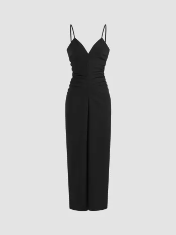 Summer Vacation Dresses Night Out Satin Satin Halter Neckline Backless Maxi Dress For Party/Clubbing