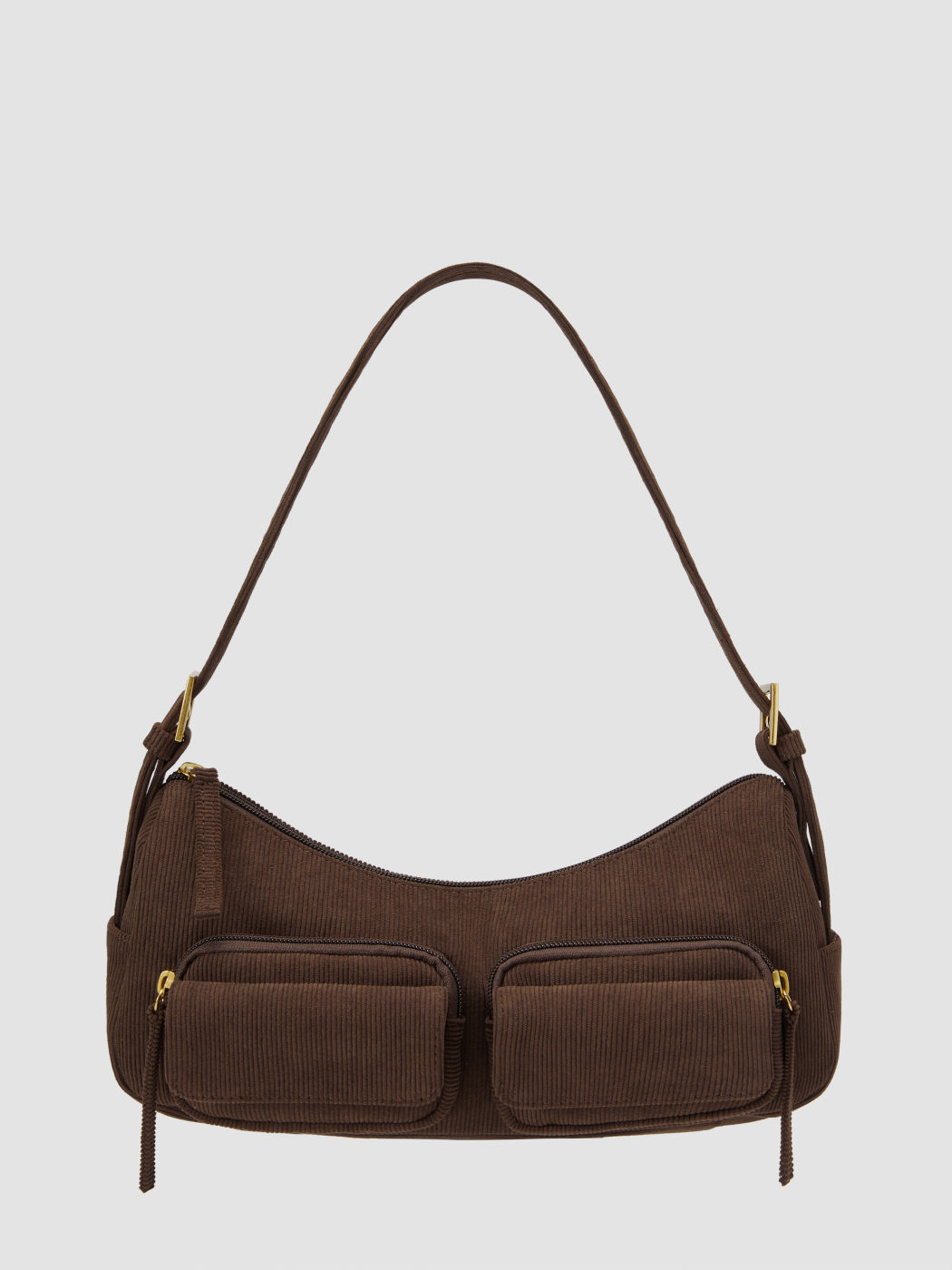 POCKET CORDUROY SHOULDER BAG
