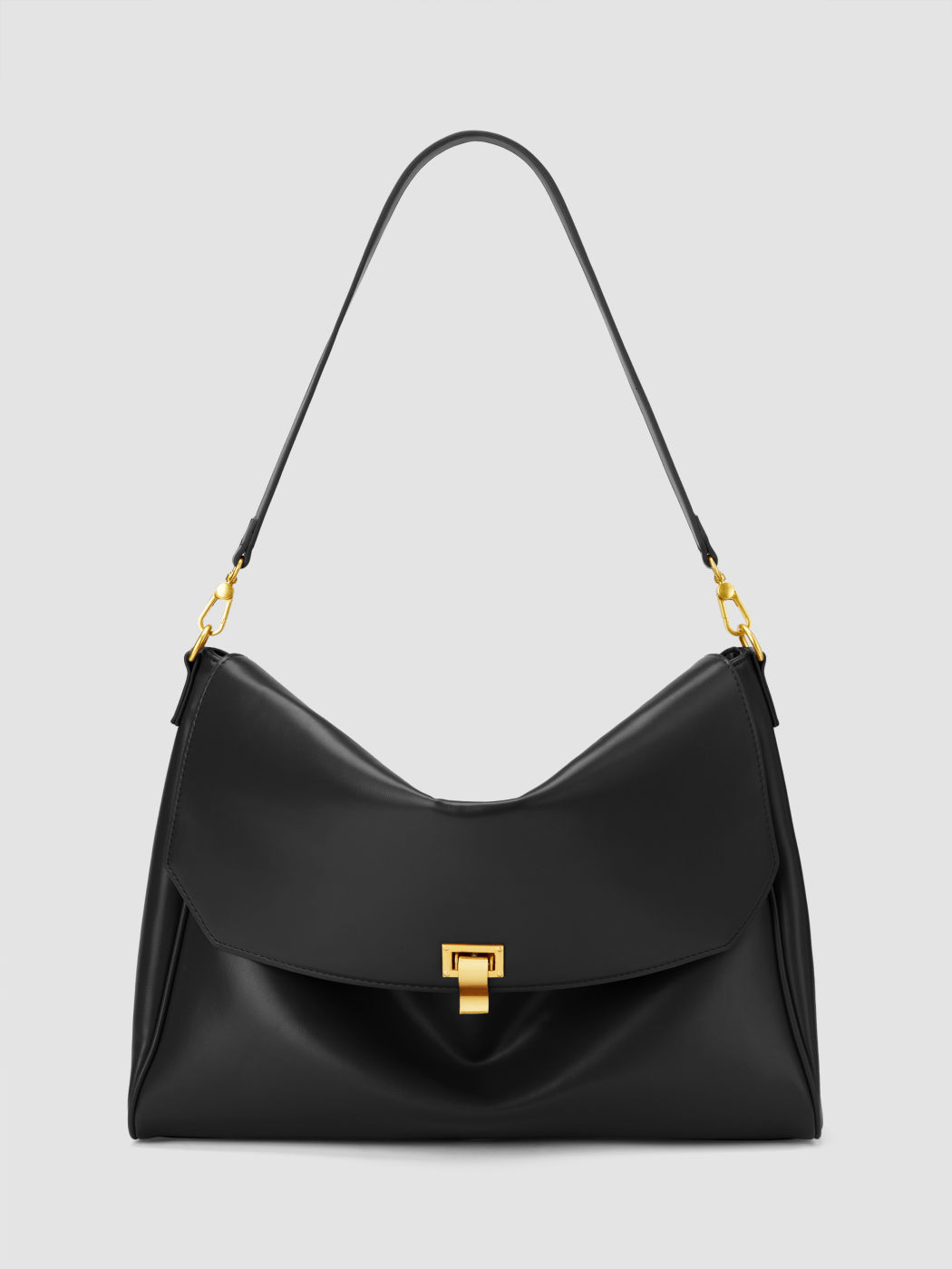 SOFT FAUX LEATHER TOTE BAG