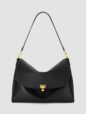 SOFT FAUX LEATHER TOTE BAG