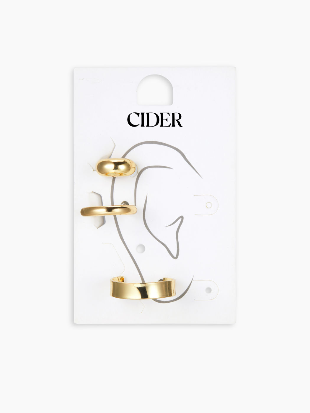 3PCS HOOP EARRINGS SET