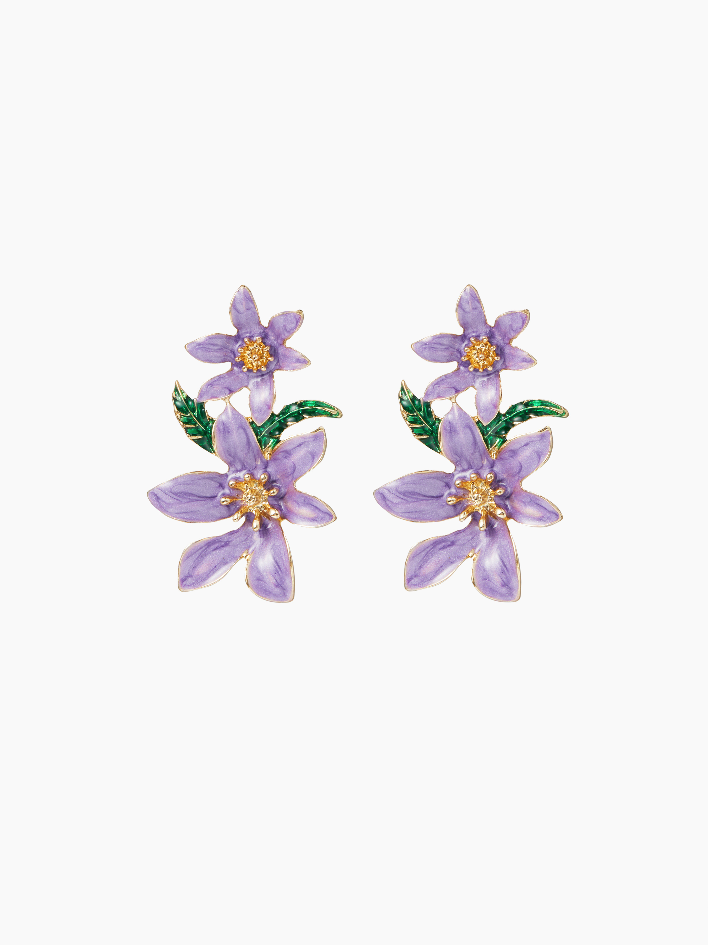 Boucles d'oreilles Double Fleur