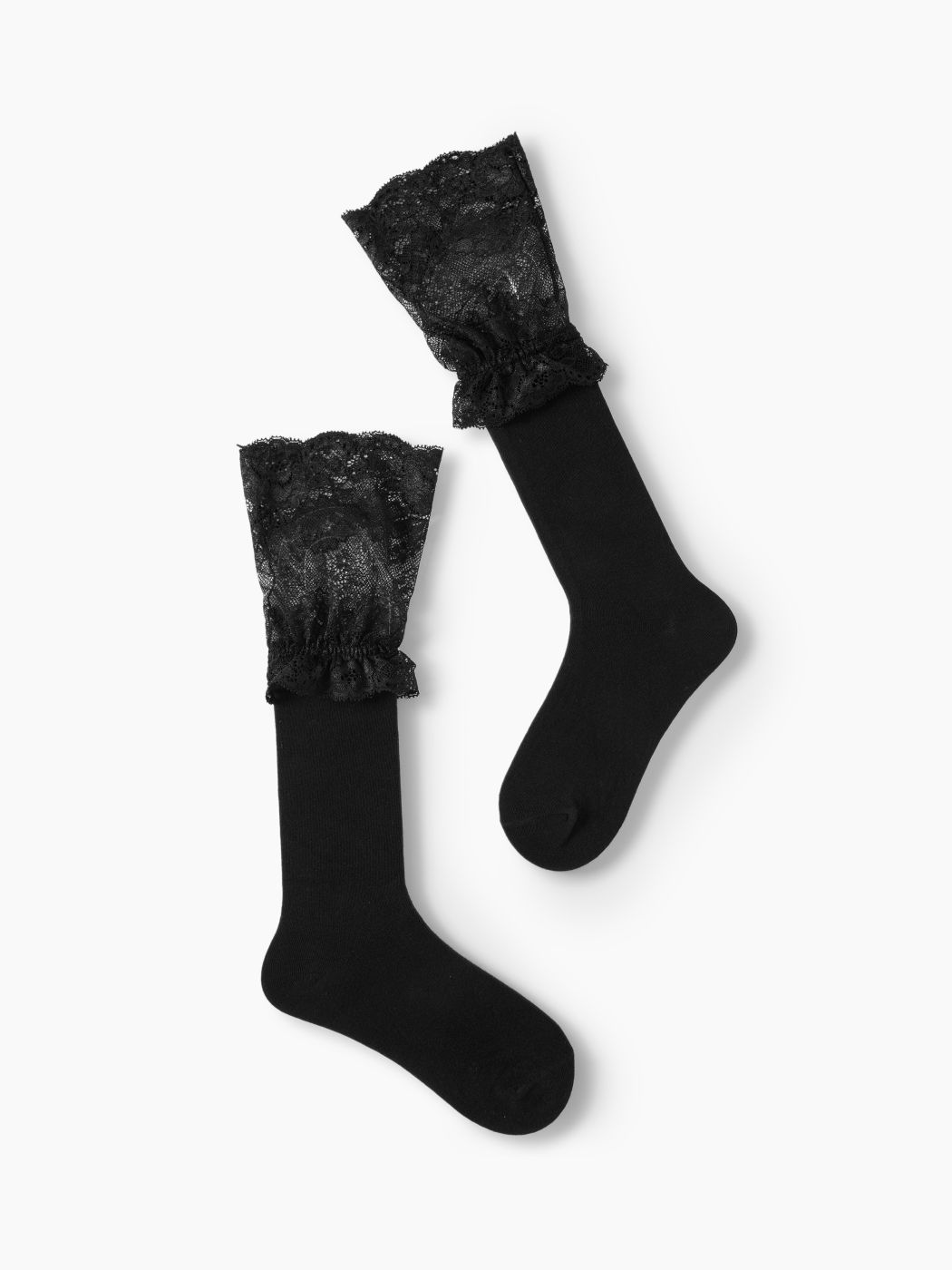 LACE TRIM CREW SOCKS