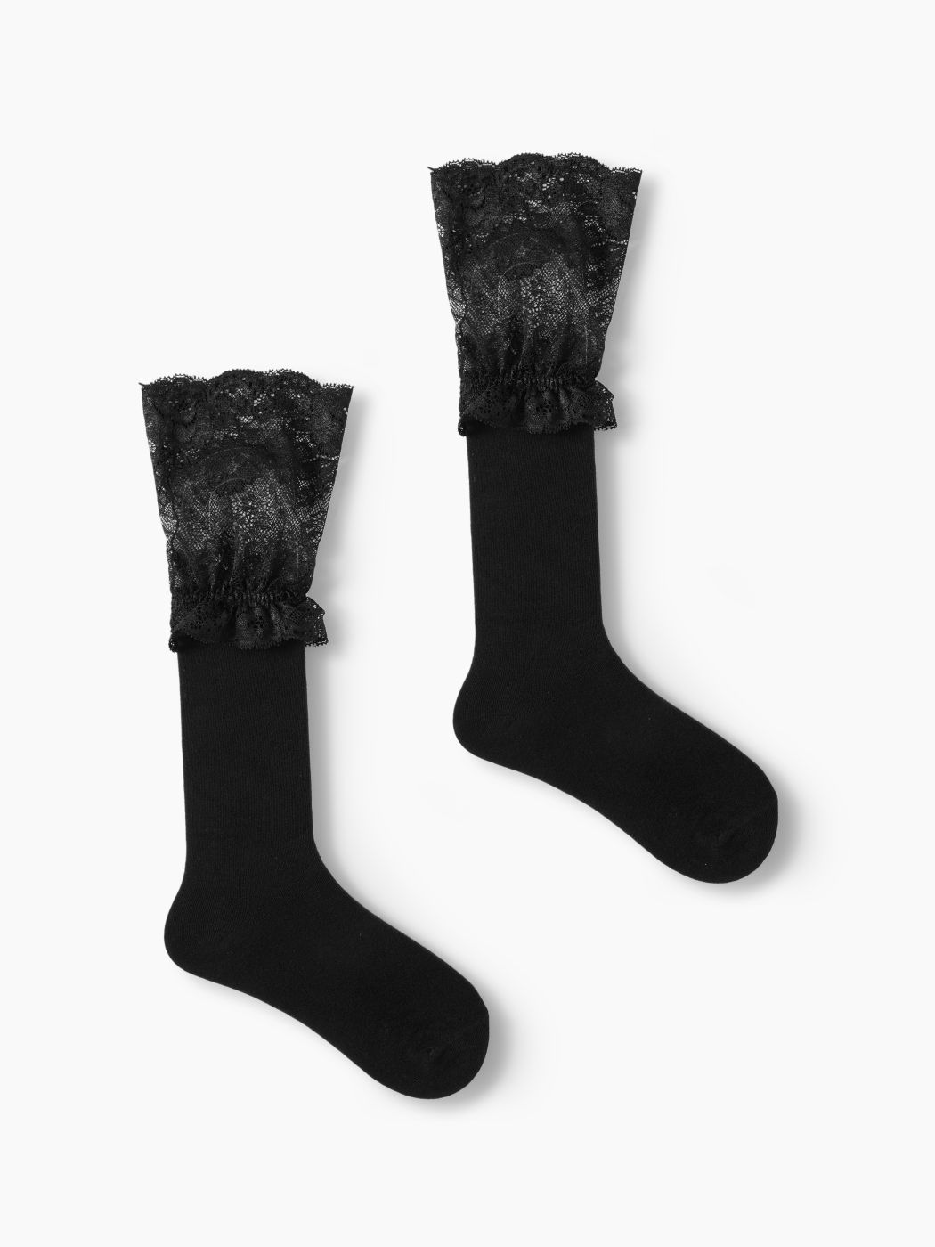 LACE TRIM CREW SOCKS