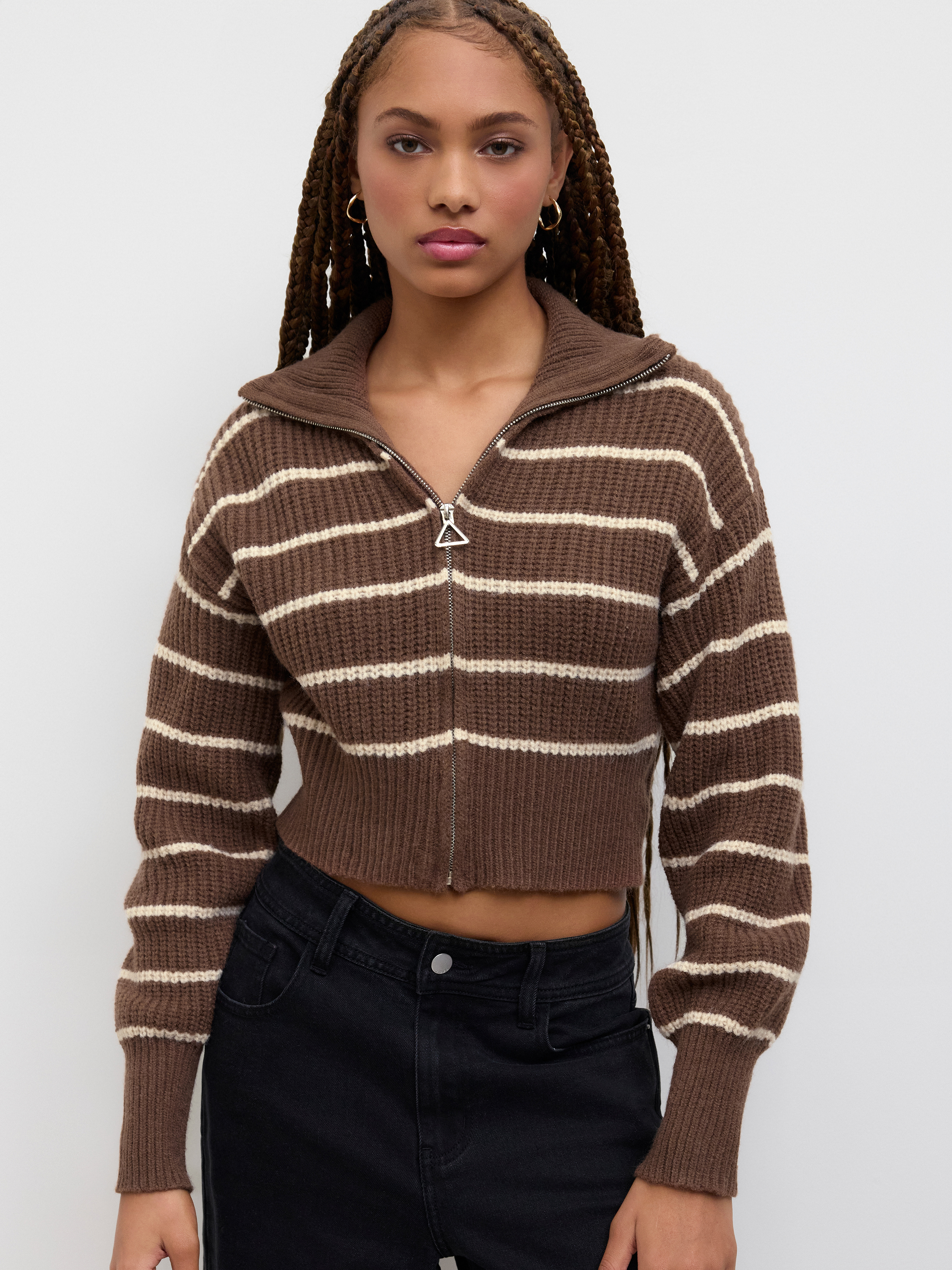Fall Cardigan Fall Sweater Knit Fabric Solid Knit Polo