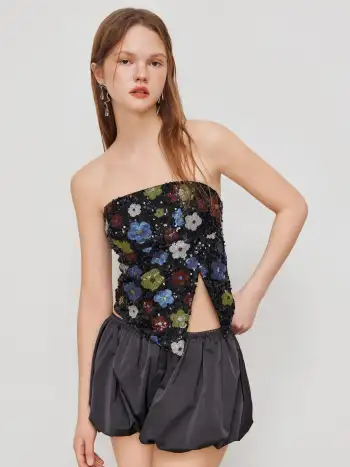 Round Neckline Solid Bowknot Mini Dress