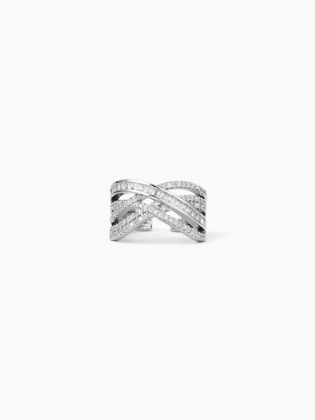 ANELLO INCROCIATO CON STRASS