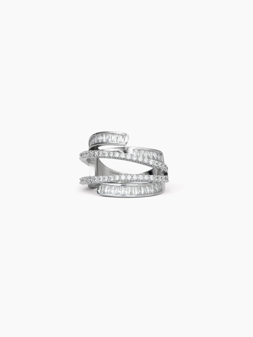 ANELLO STRATIFICATO CON STRASS