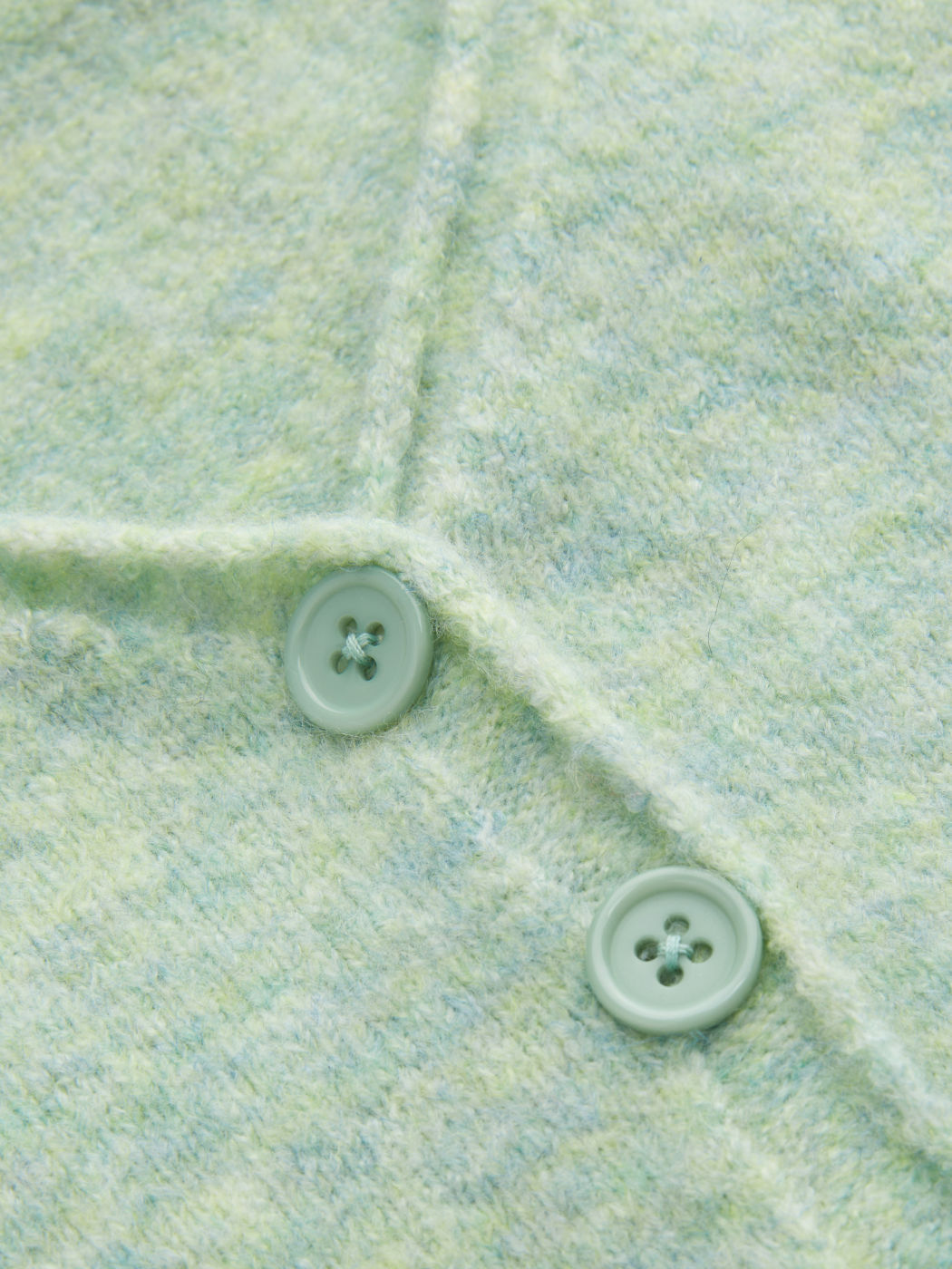 Knitted V-neck Solid Button Cardigan