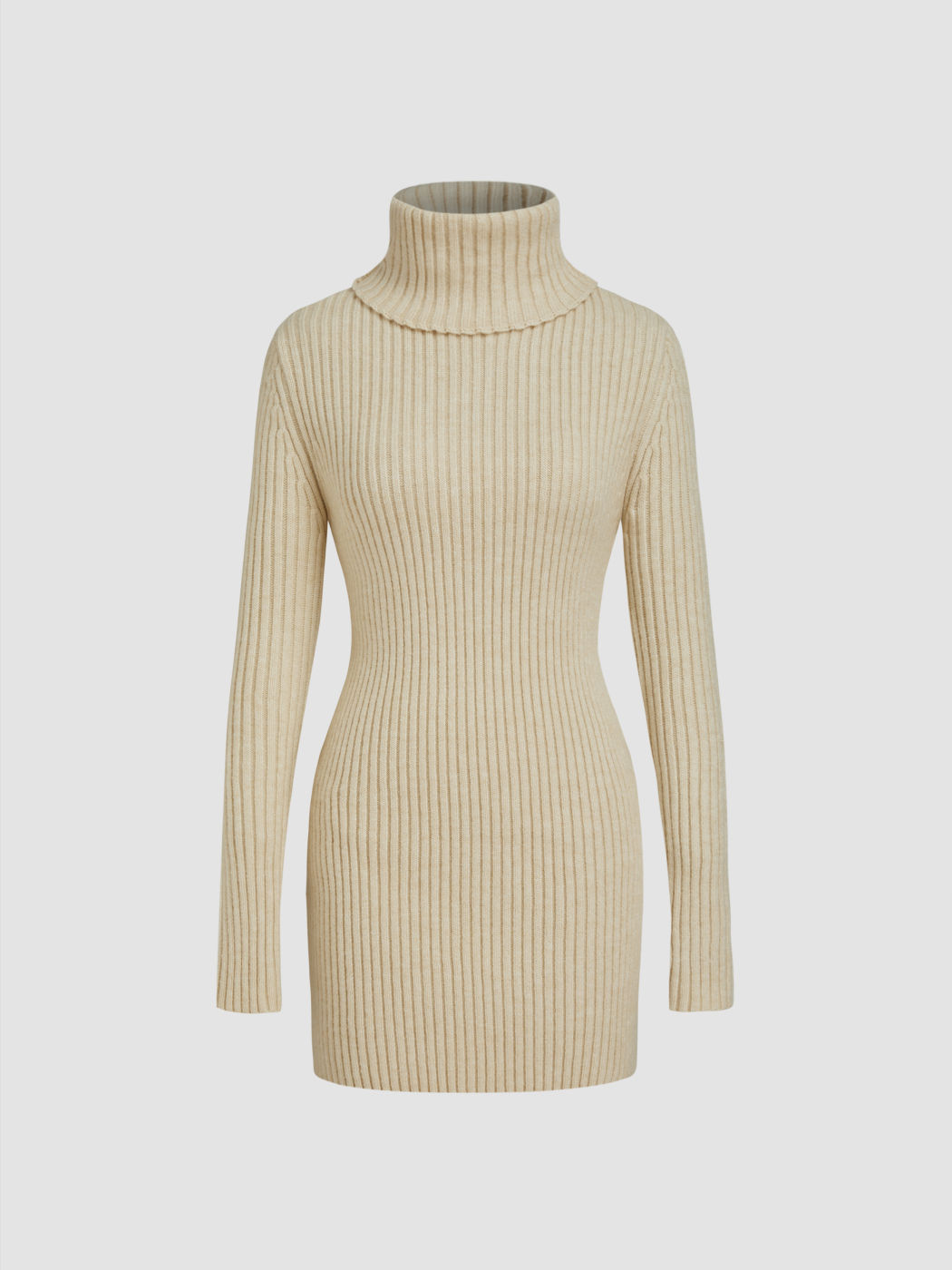 Knit Turtleneck Mini Dress