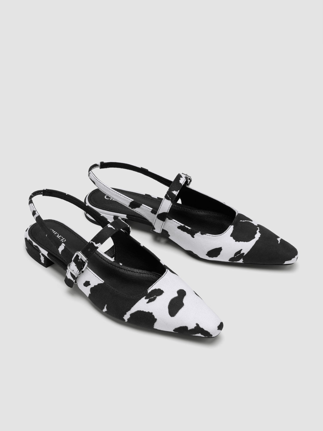 Cowmuster Slingback Wildleder Flats mit Spitze