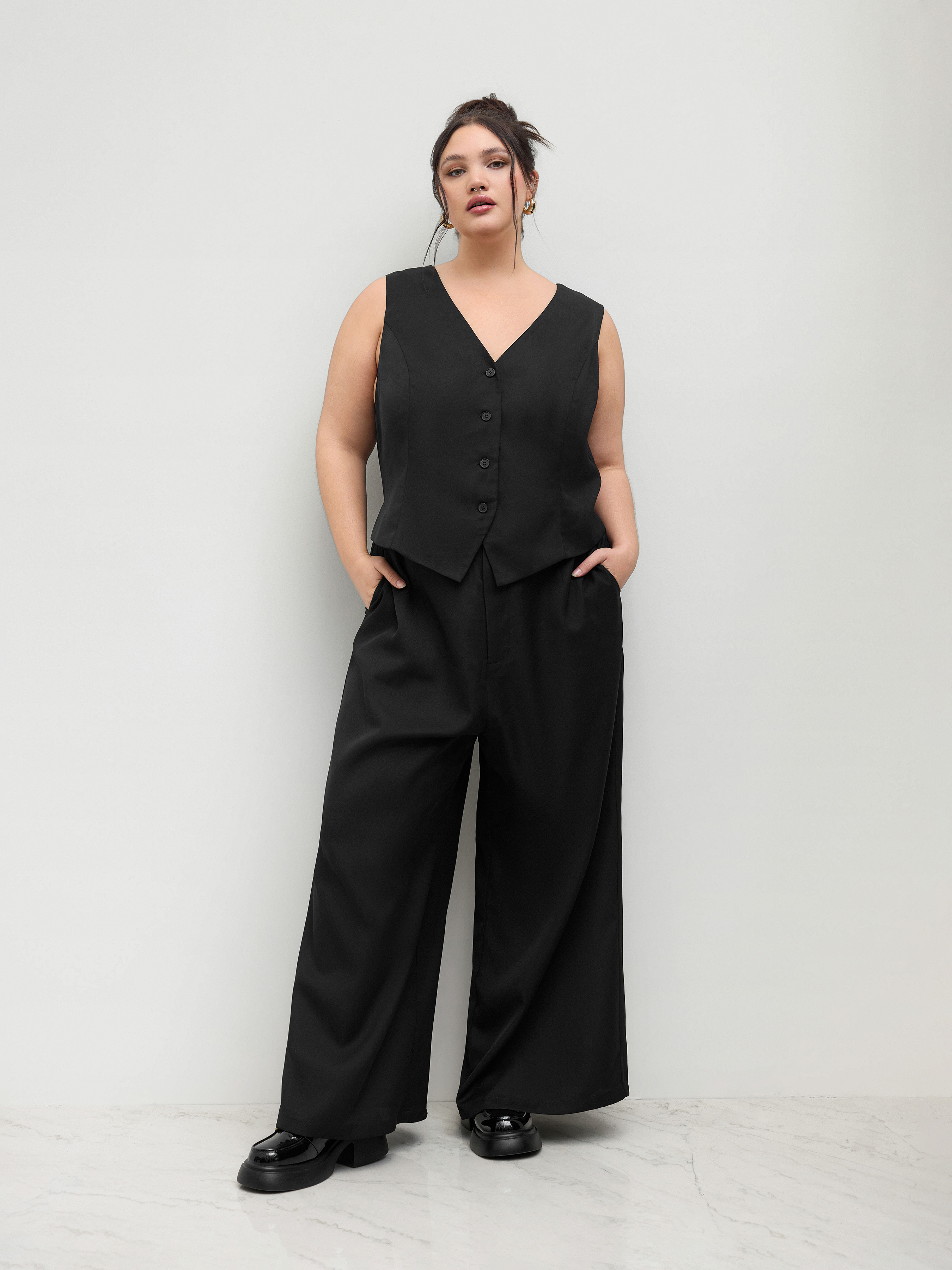 CIDER Women's Long Sleeve Jumpsuit – V-Neck, Wide Leg Romper For Casual & Dressy Outfits